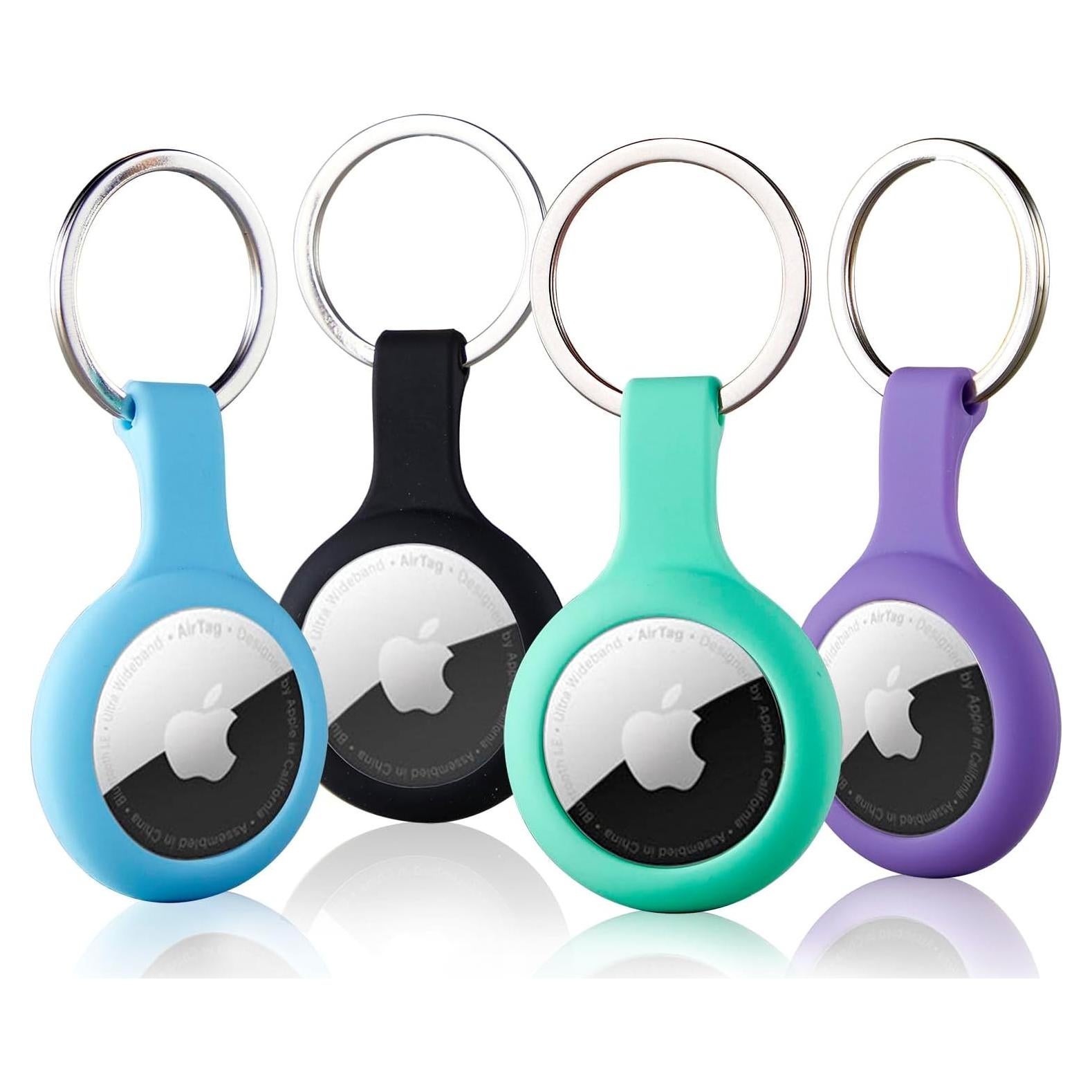 Soporte para llavero ThingsBag AirTag 4 Pack Silicona A prueba de Agua