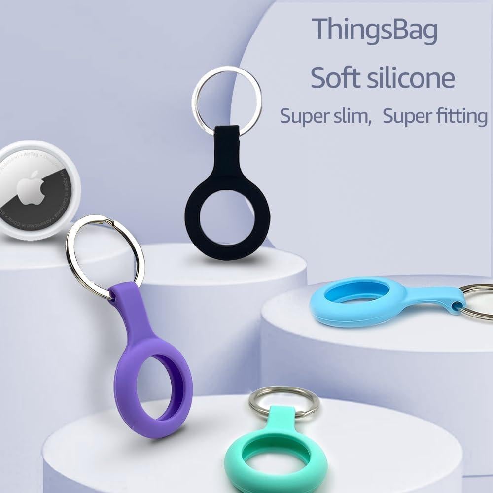 Soporte para llavero ThingsBag AirTag 4 Pack Silicona A prueba de Agua