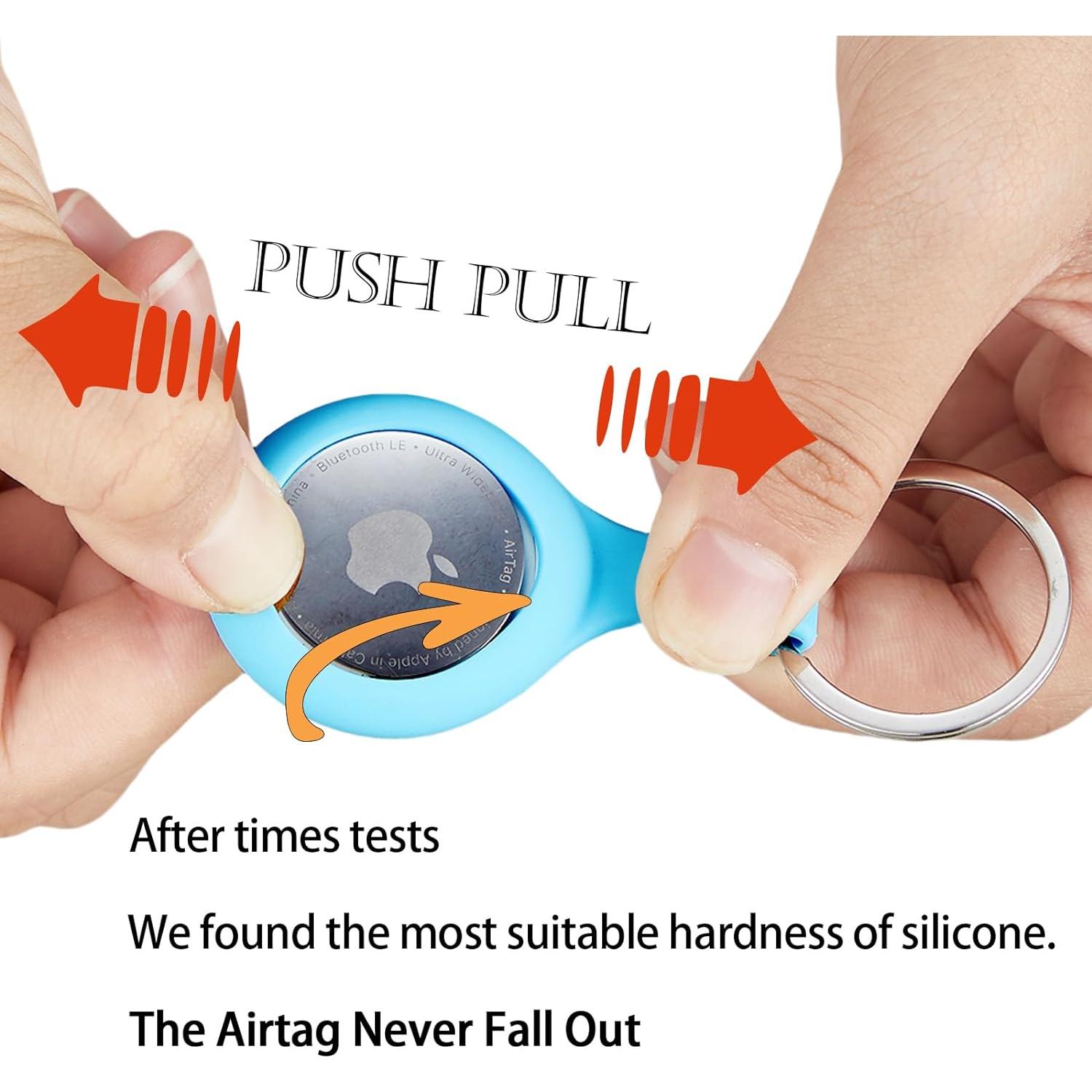 Soporte para llavero ThingsBag AirTag 4 Pack Silicona A prueba de Agua