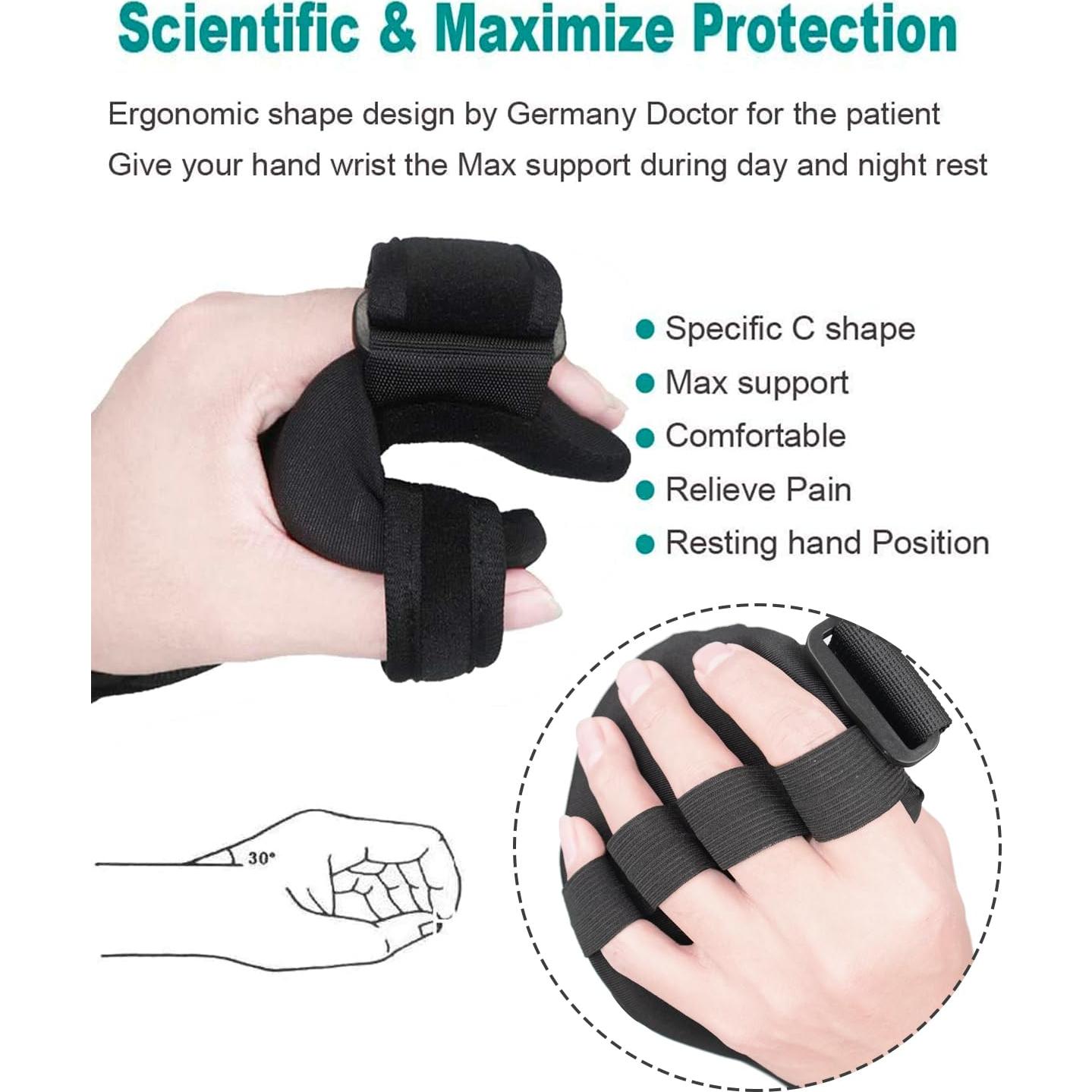 Férula de Descanso Suave Furlove para Mano Izquierda Mediana