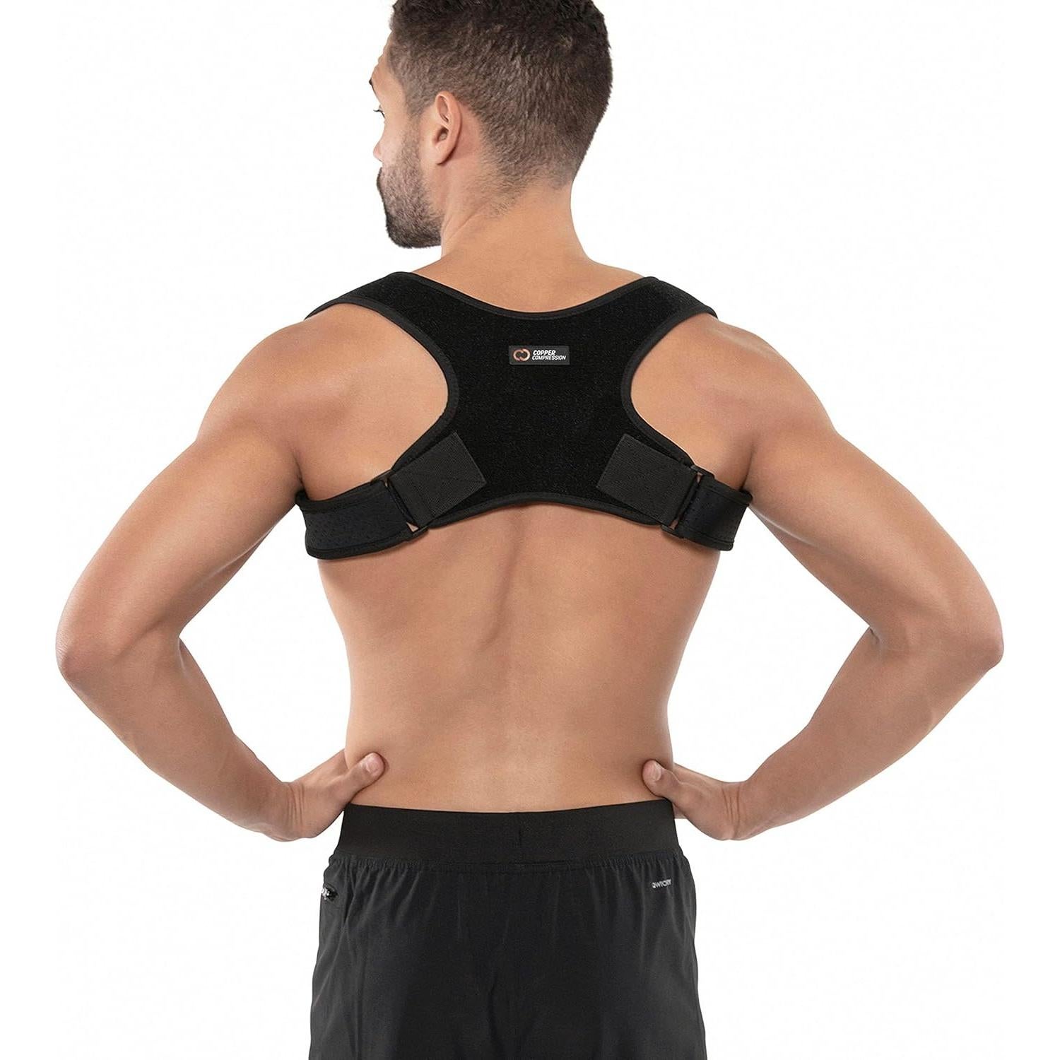 Corrector de Postura Ajustable Compresión Cobre Unisex