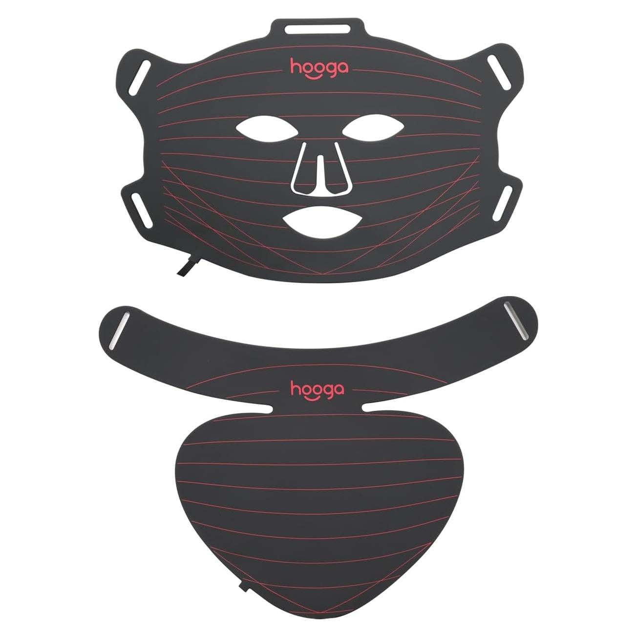 Máscara de Terapia de Luz Roja LED Hooga Combo Cara/Cuello