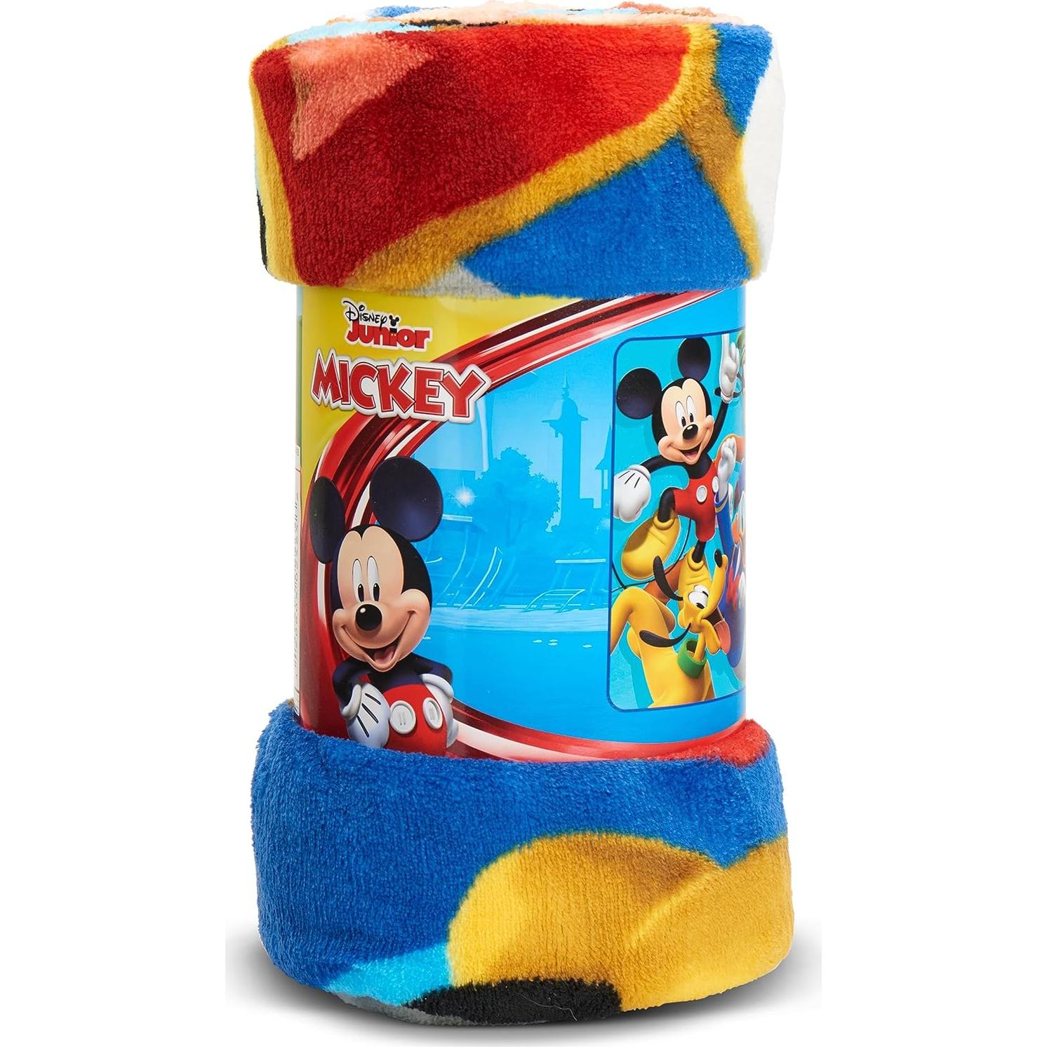 Manta Micro Raschel Disney Mickey Mouse 117x152 cm Multicolor