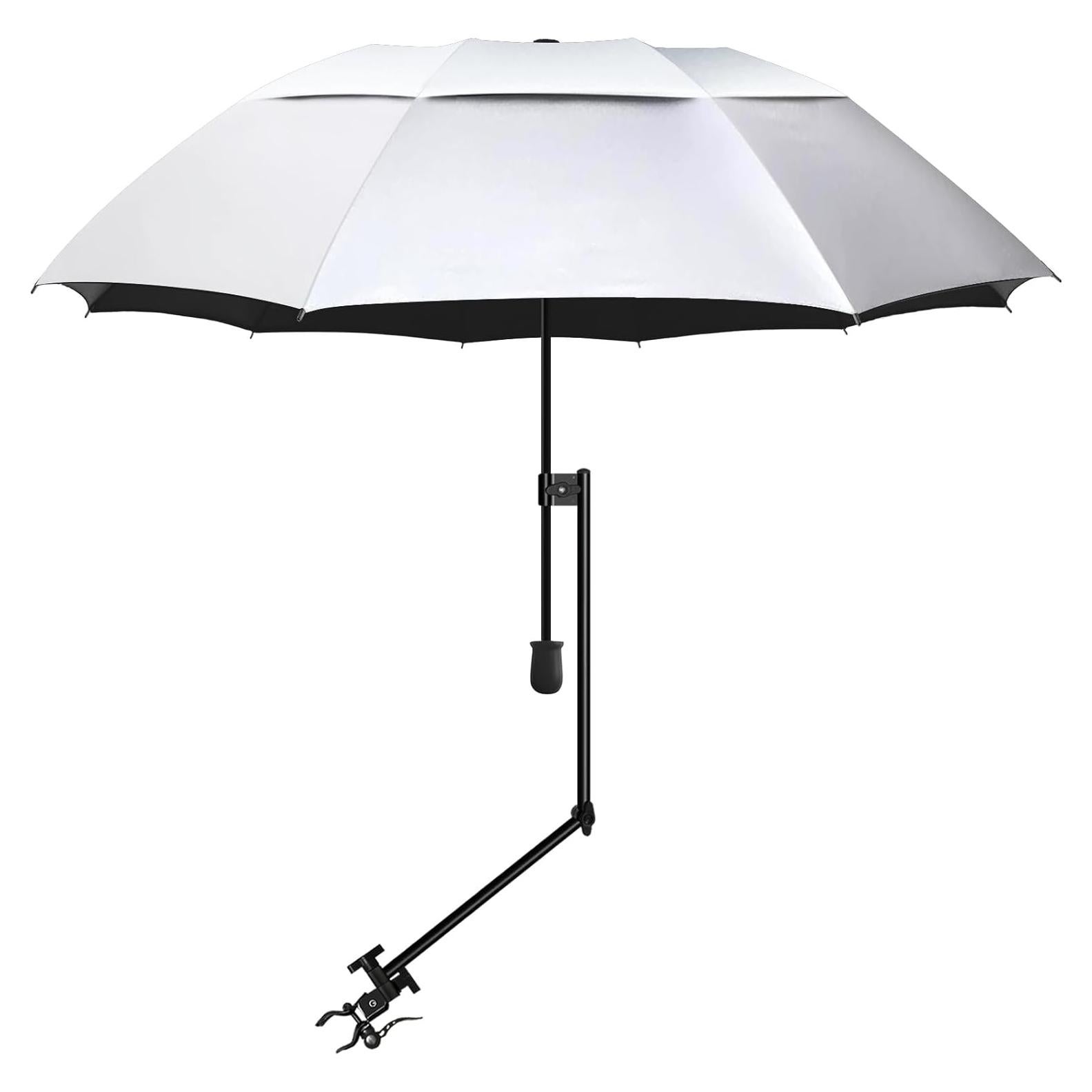 Paraguas de Playa XLINGZA UPF 50+ Plata Titanio XL