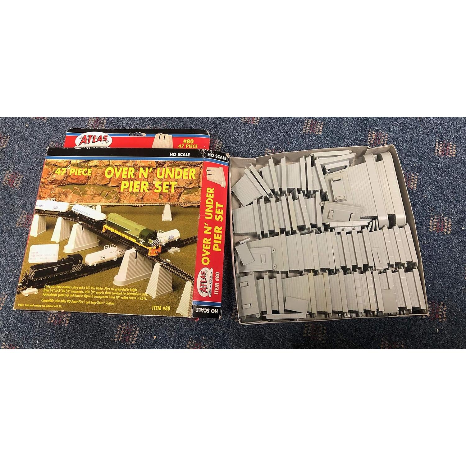 Juego de Pilares Escala HO Atlas 47 Piezas Mampostería