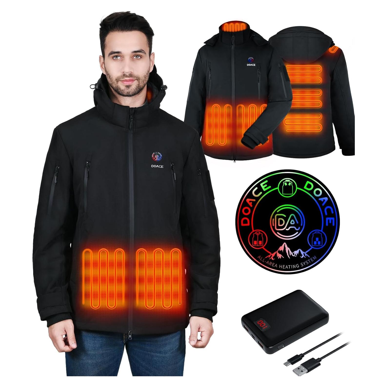 Chaqueta Térmica DOACE 12V Unisex con Batería 14400mAh