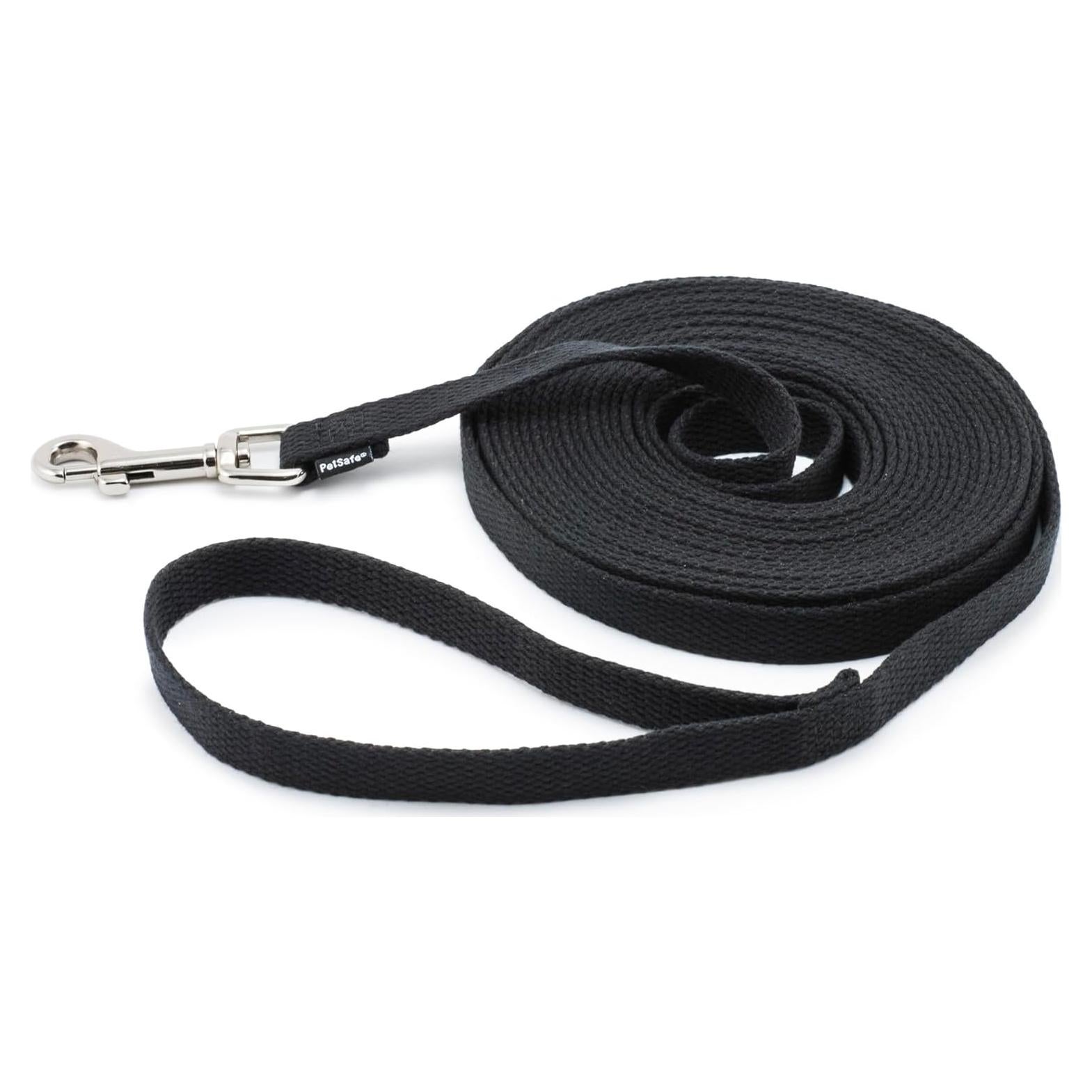 Correa de Entrenamiento Algodón PetSafe 1.6 cm x 6 m Negra