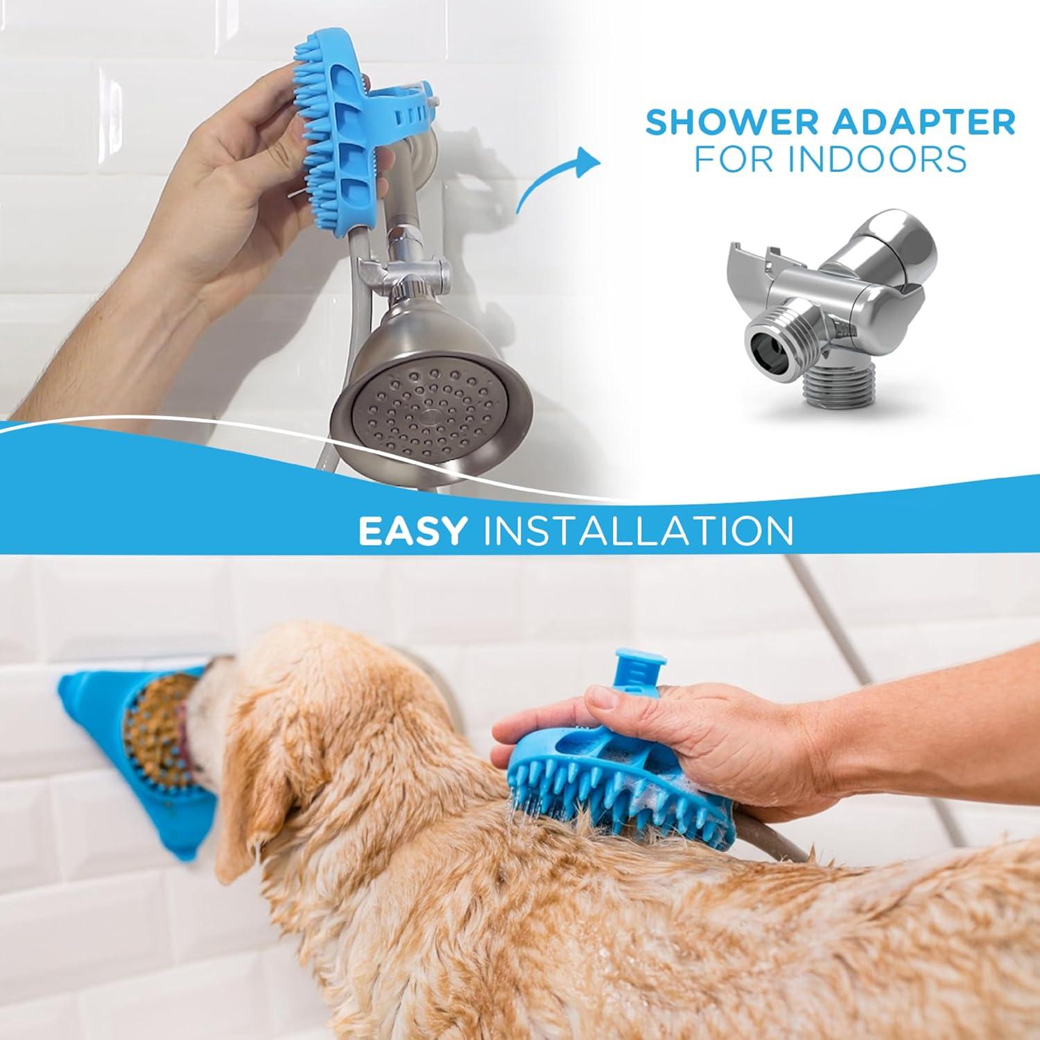 Cepillo de Baño Aquapaw Pro para Perros - Ducha y Fregador 2.44m
