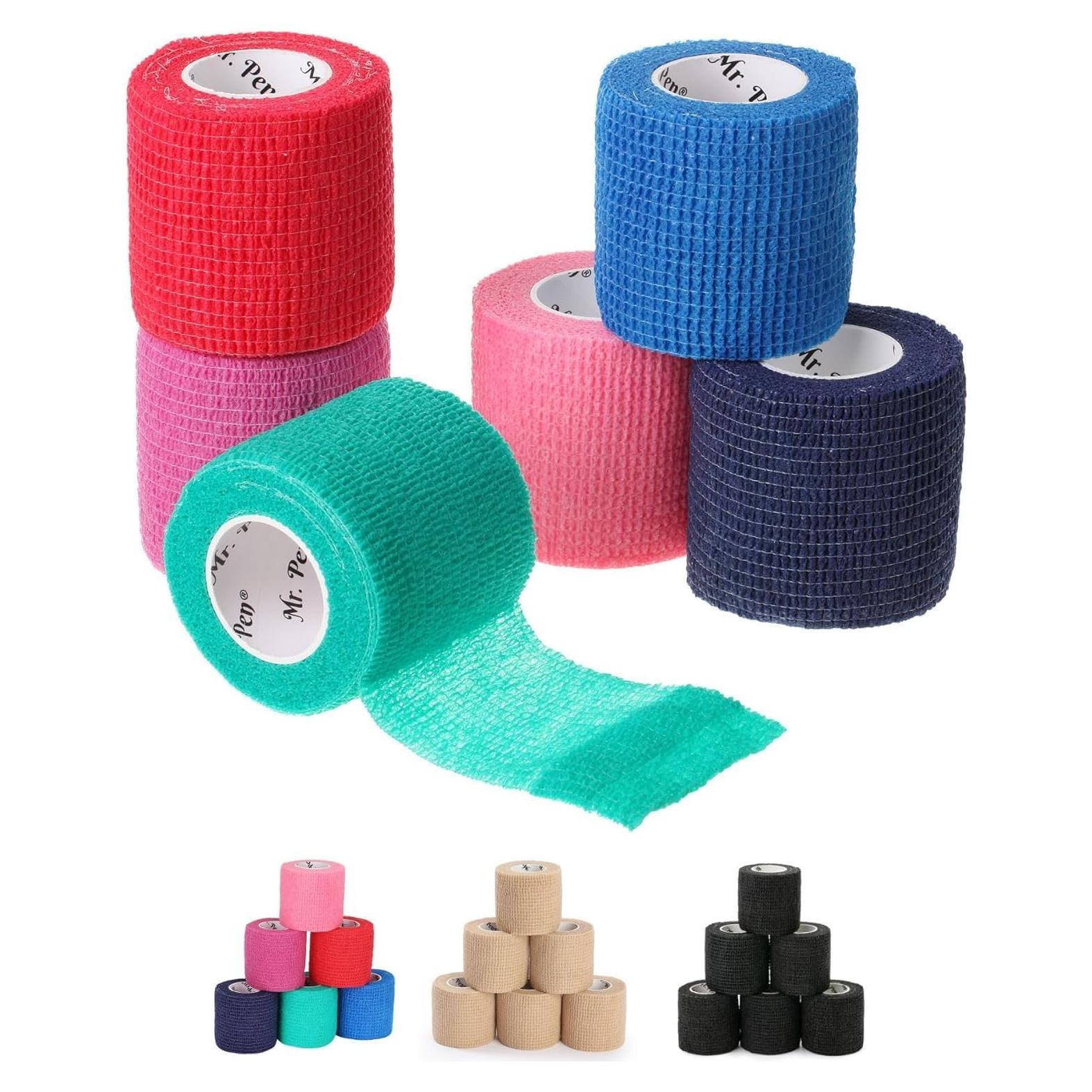 Venda Autoadhesiva Mr. Pen 5 cm x 4.57 m - Paquete de 6 Colores