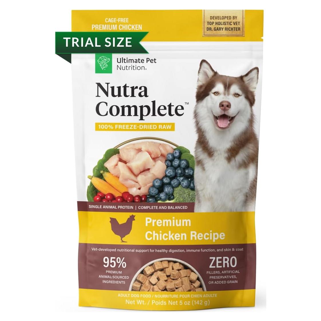 Comida Cruda Liofilizada para Perros Nutra Complete 142g Pollo