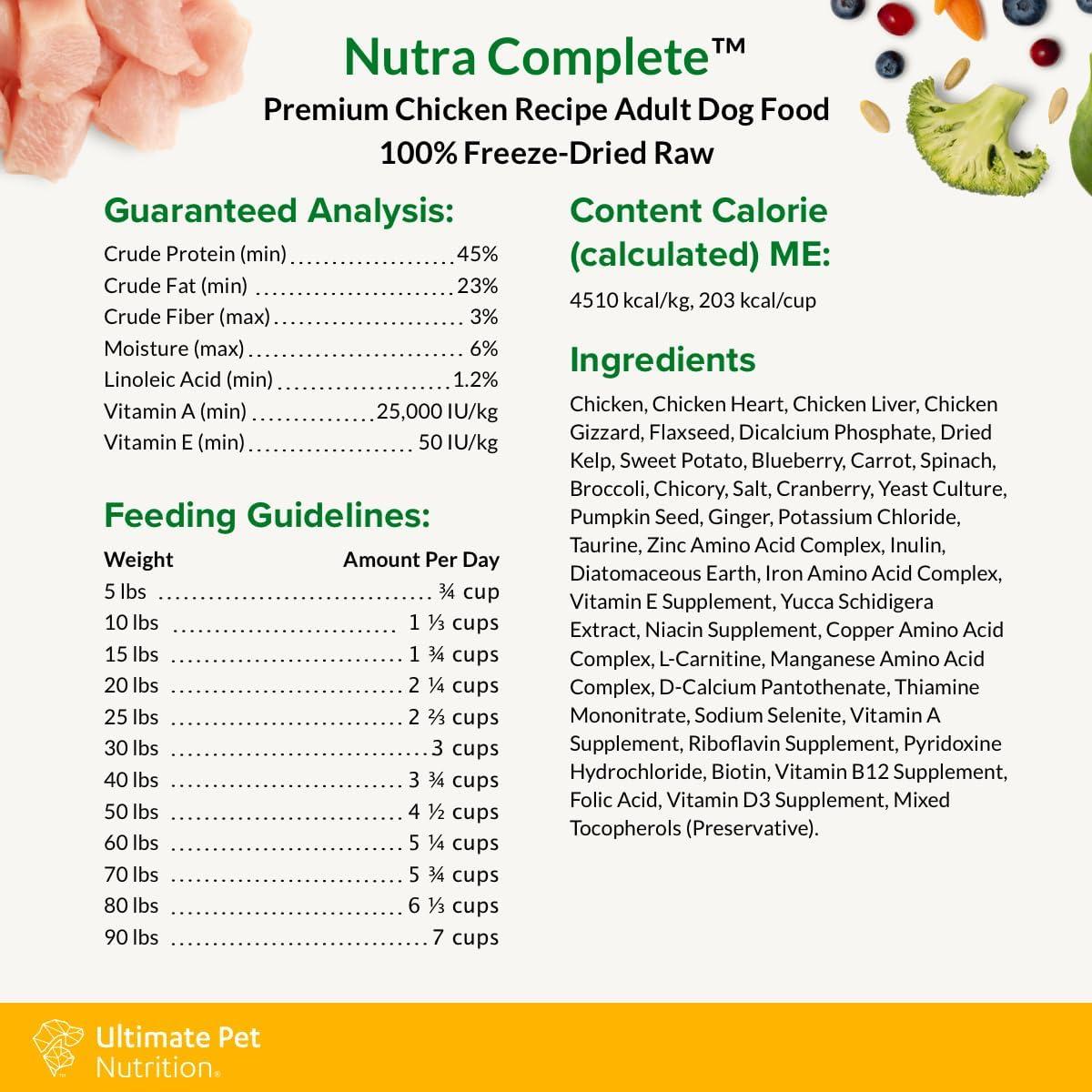 Nutra Complete Comida Liofilizada para Perros 141.75g Pollo