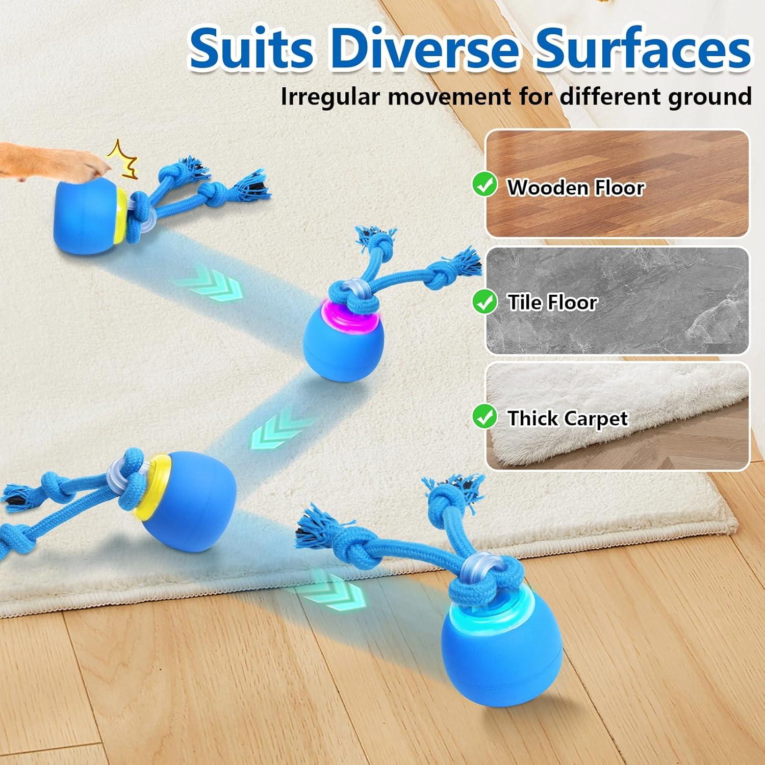 Pelota Interactiva para Perros Saolife, Recargable USB, 7.37 cm