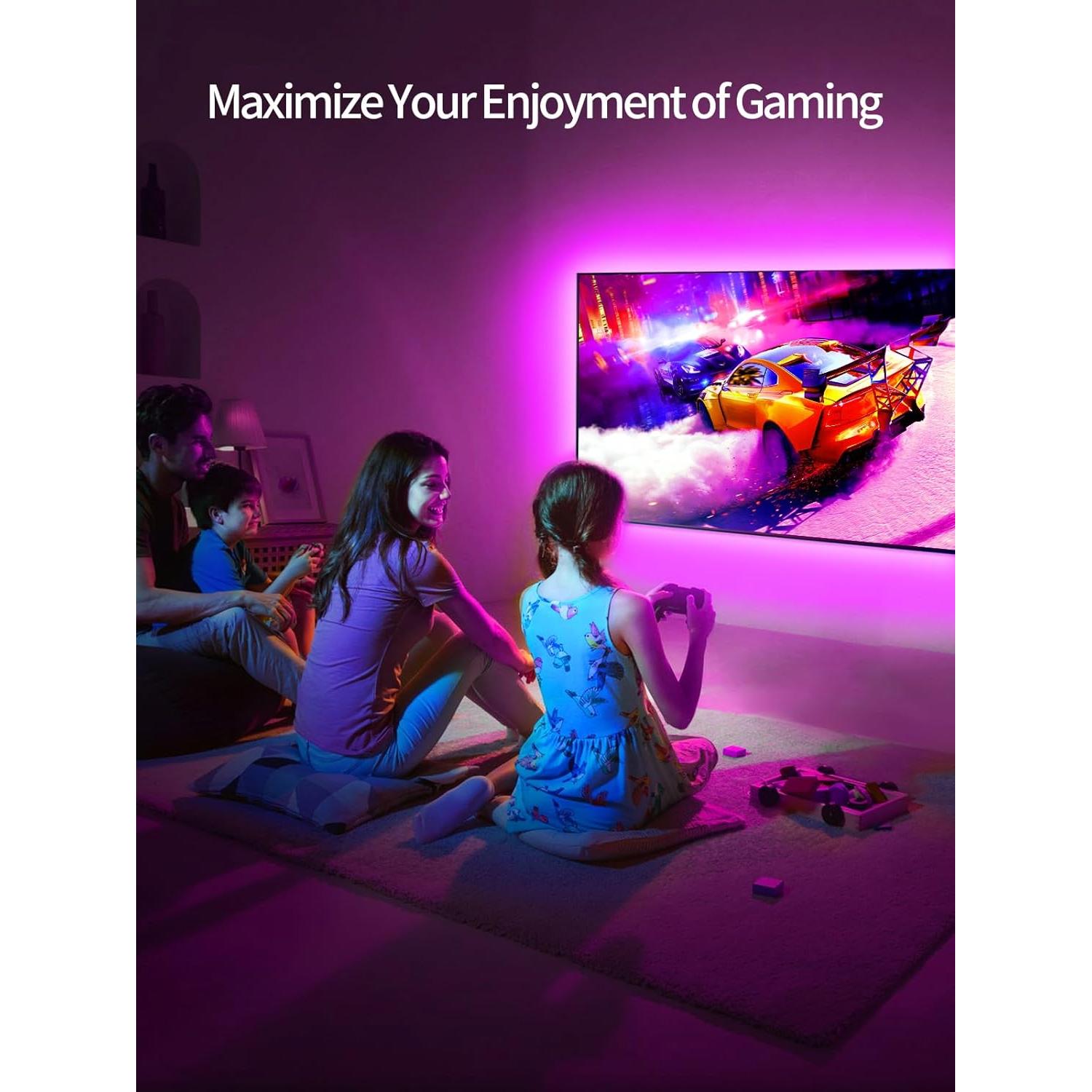 Tira LED RGB KANTUTOE 3m para TV 32-45" con control remoto