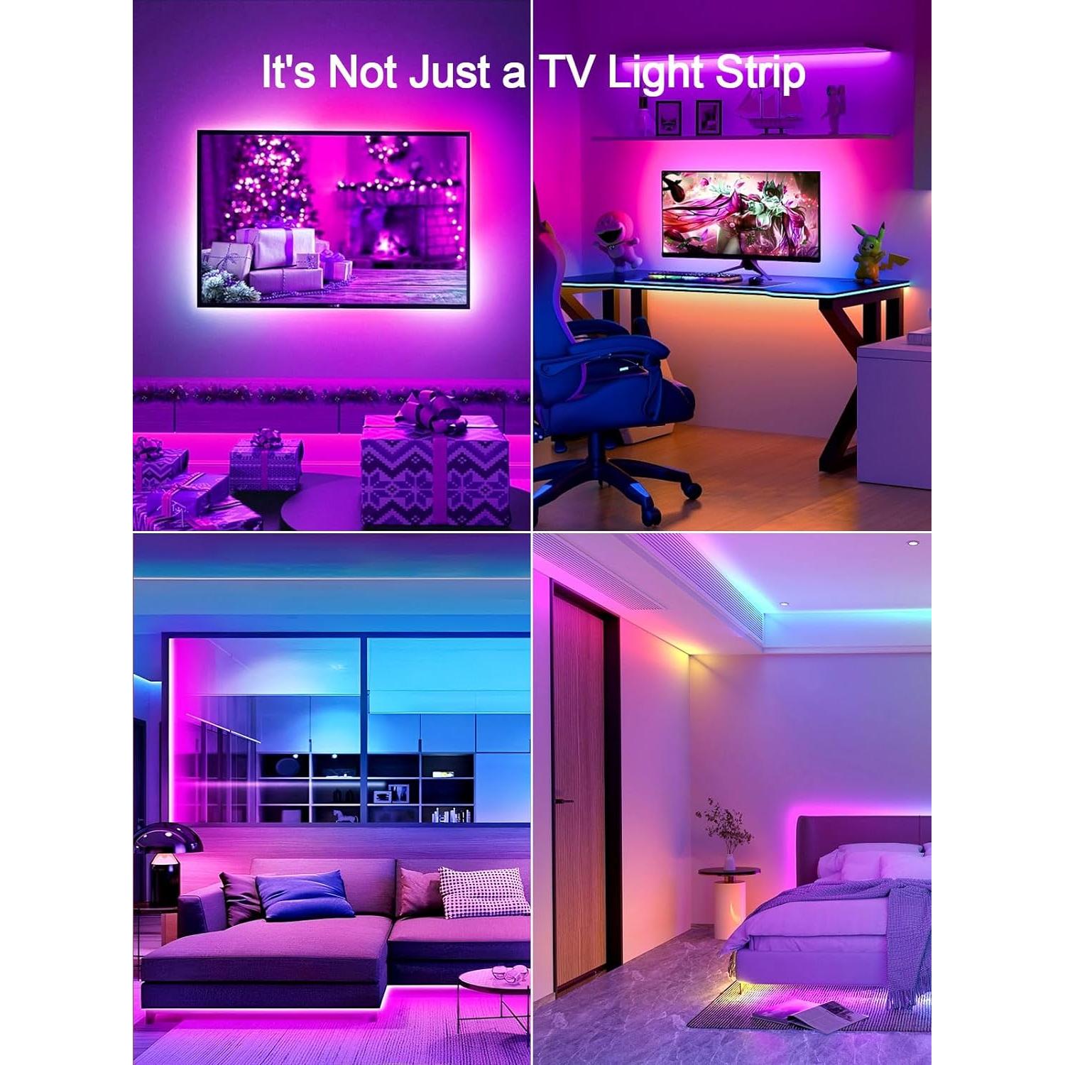 Tira LED RGB KANTUTOE 3m para TV 32-45" con control remoto