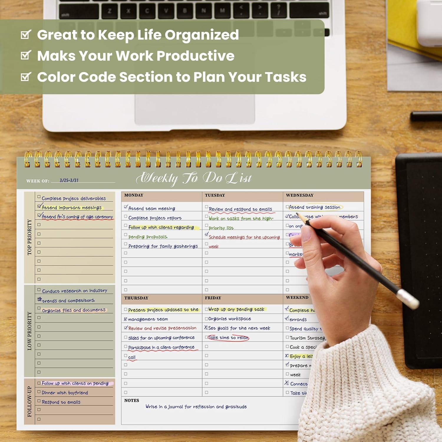 Bloc de Notas Semanal No Fechado ZOTIA A4 52 Hojas