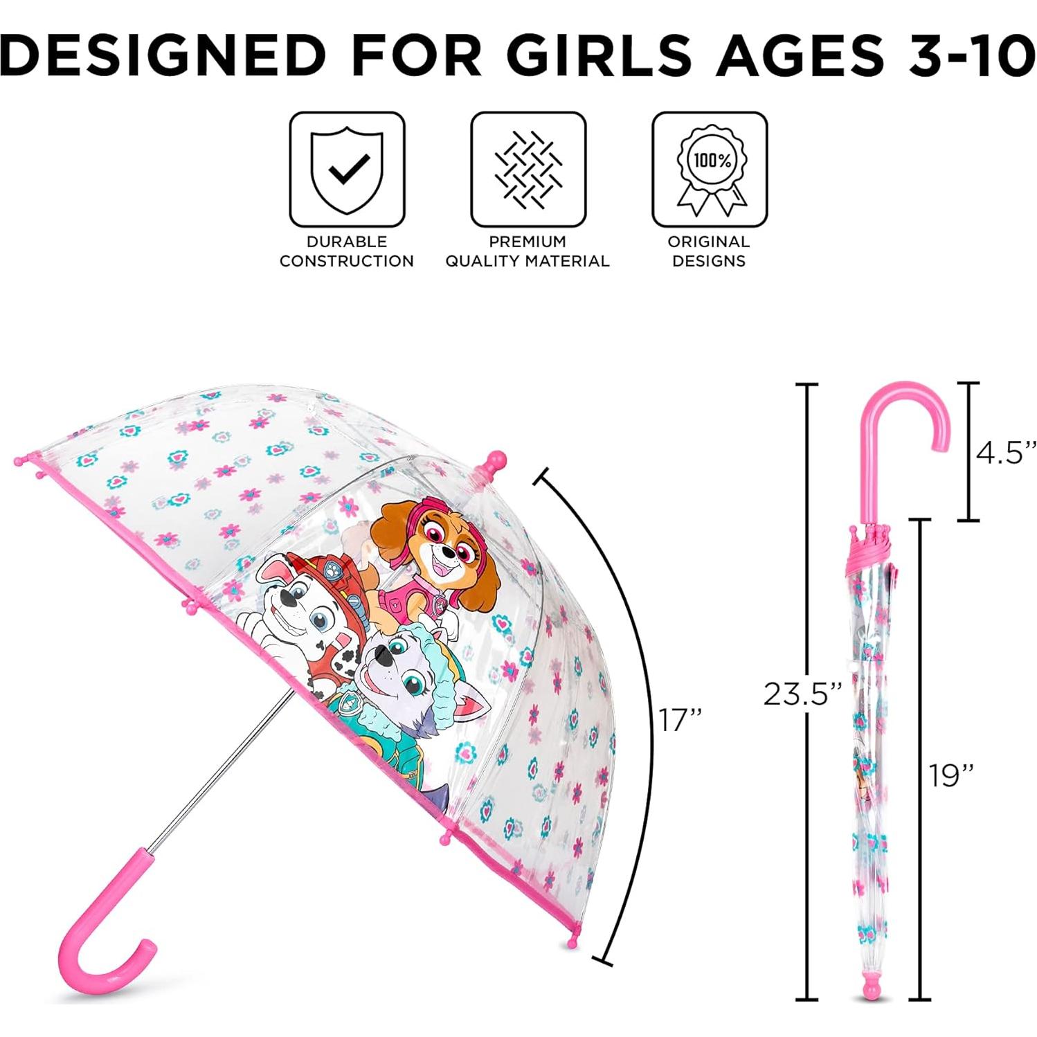 Paraguas Transparente Disney Frozen Paw Patrol 63.5 cm