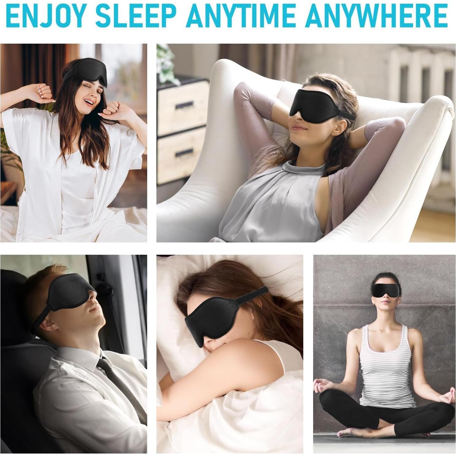 Máscara de Ojos FlyCoco 3D Contorneada Blackout Ajustable