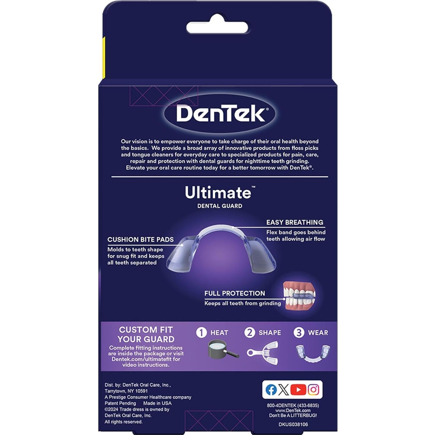 Kit de Guardias Dentales DenTek Comfort-Fit y Ultimate 2 Unidades