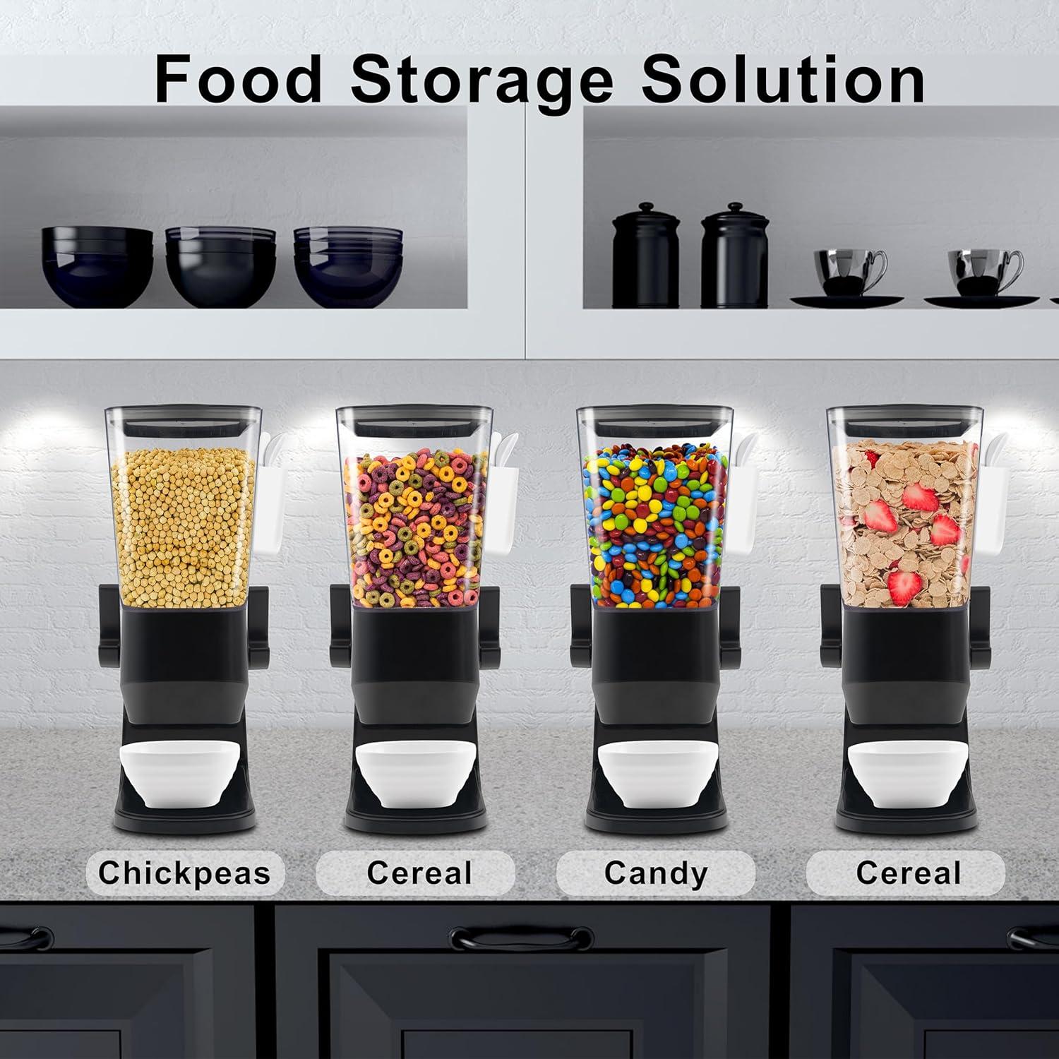 Dispensador de Cereal de Encimera Zeadesign 3.2L Negro