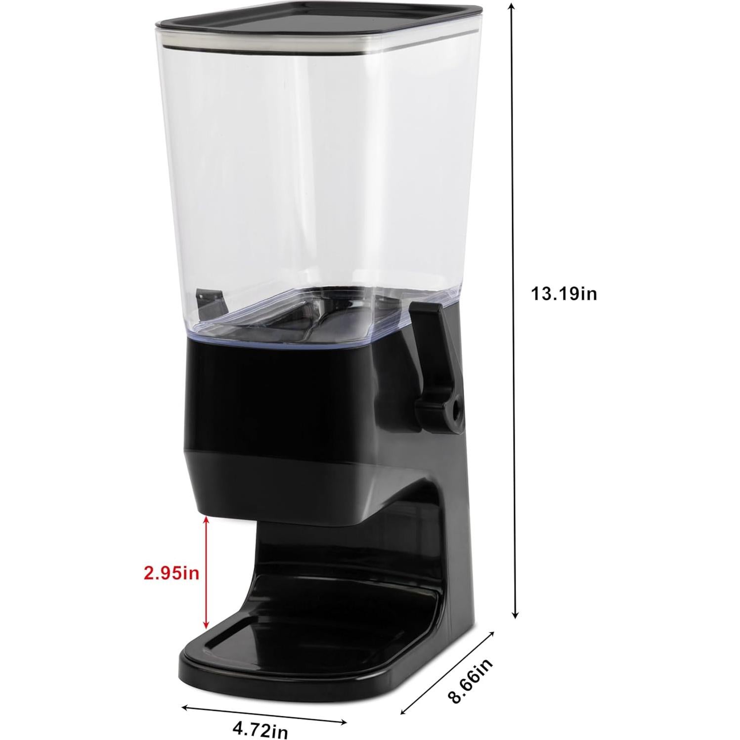 Dispensador de Cereal de Encimera Zeadesign 3.2L Negro