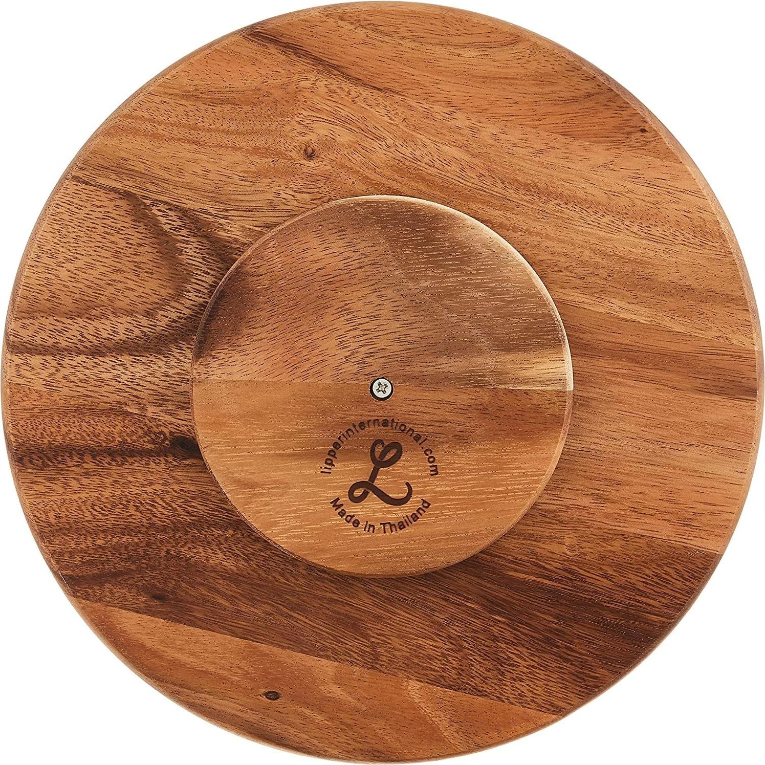 Gira mesa de cocina Lipper International 25.4 cm Acacia