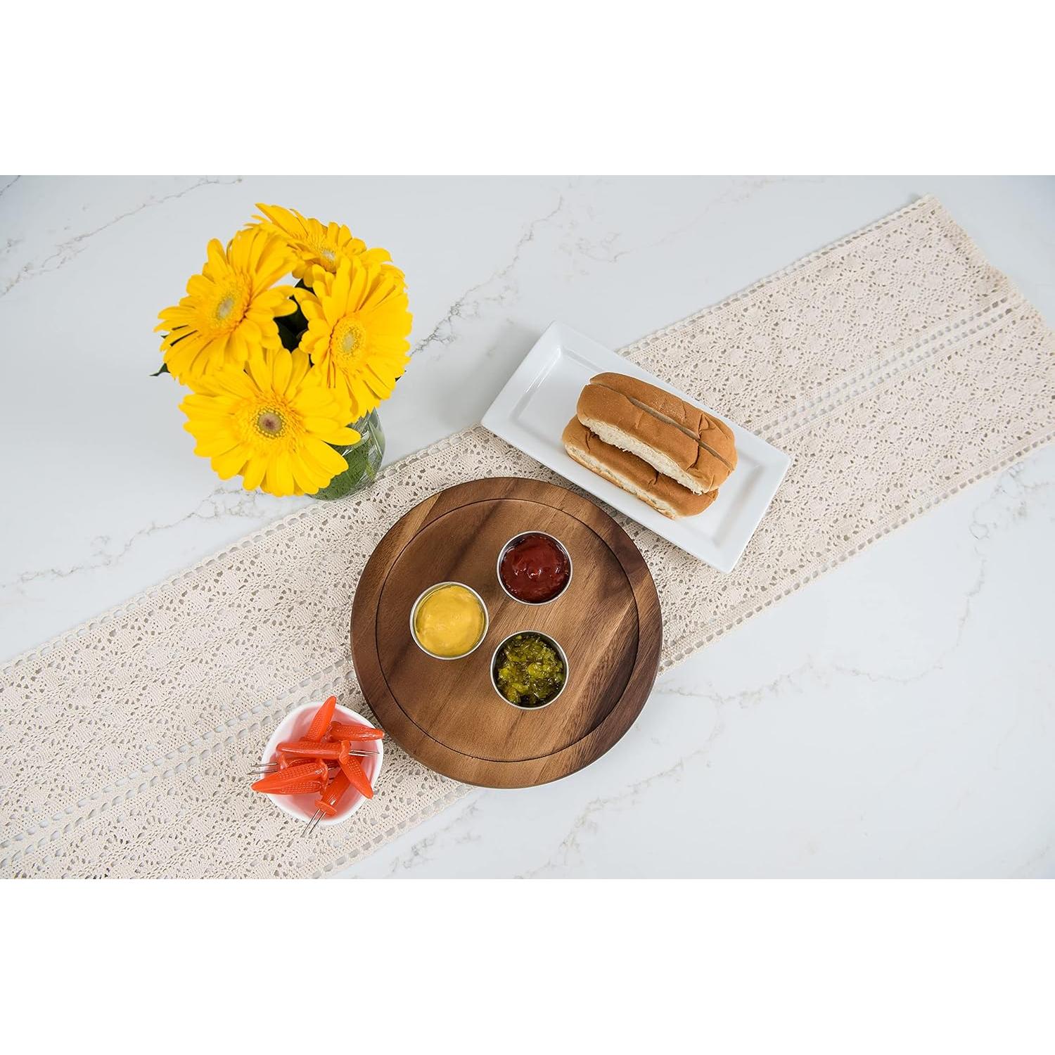 Gira mesa de cocina Lipper International 25.4 cm Acacia