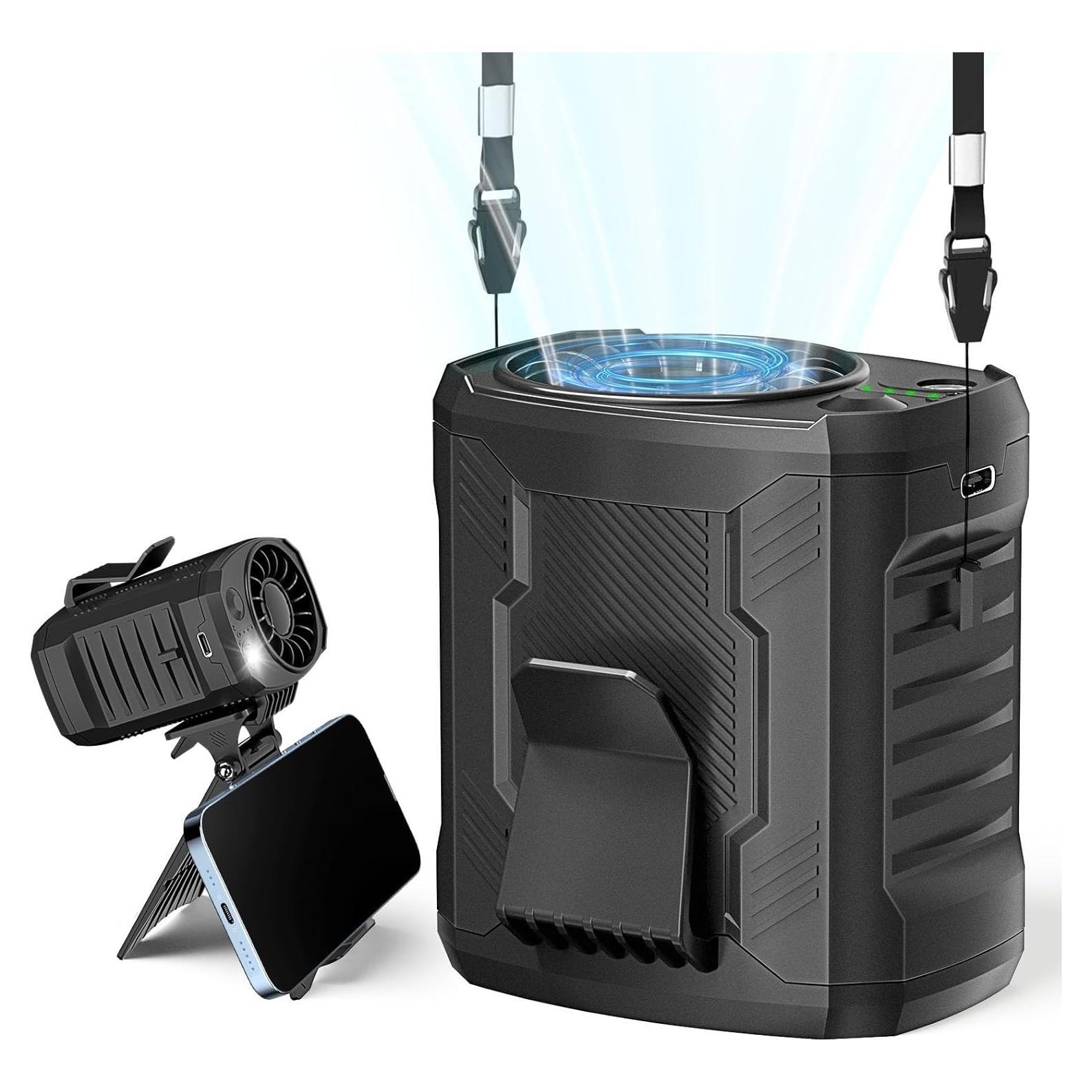 Ventilador Personal Portátil FlarePoint FS-09 con Clip y Luz LED