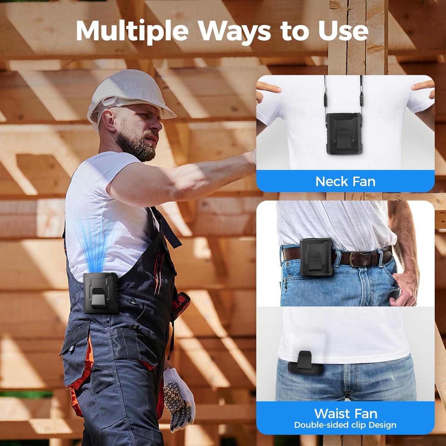 Ventilador Personal Portátil FlarePoint FS-09 con Clip y Luz LED