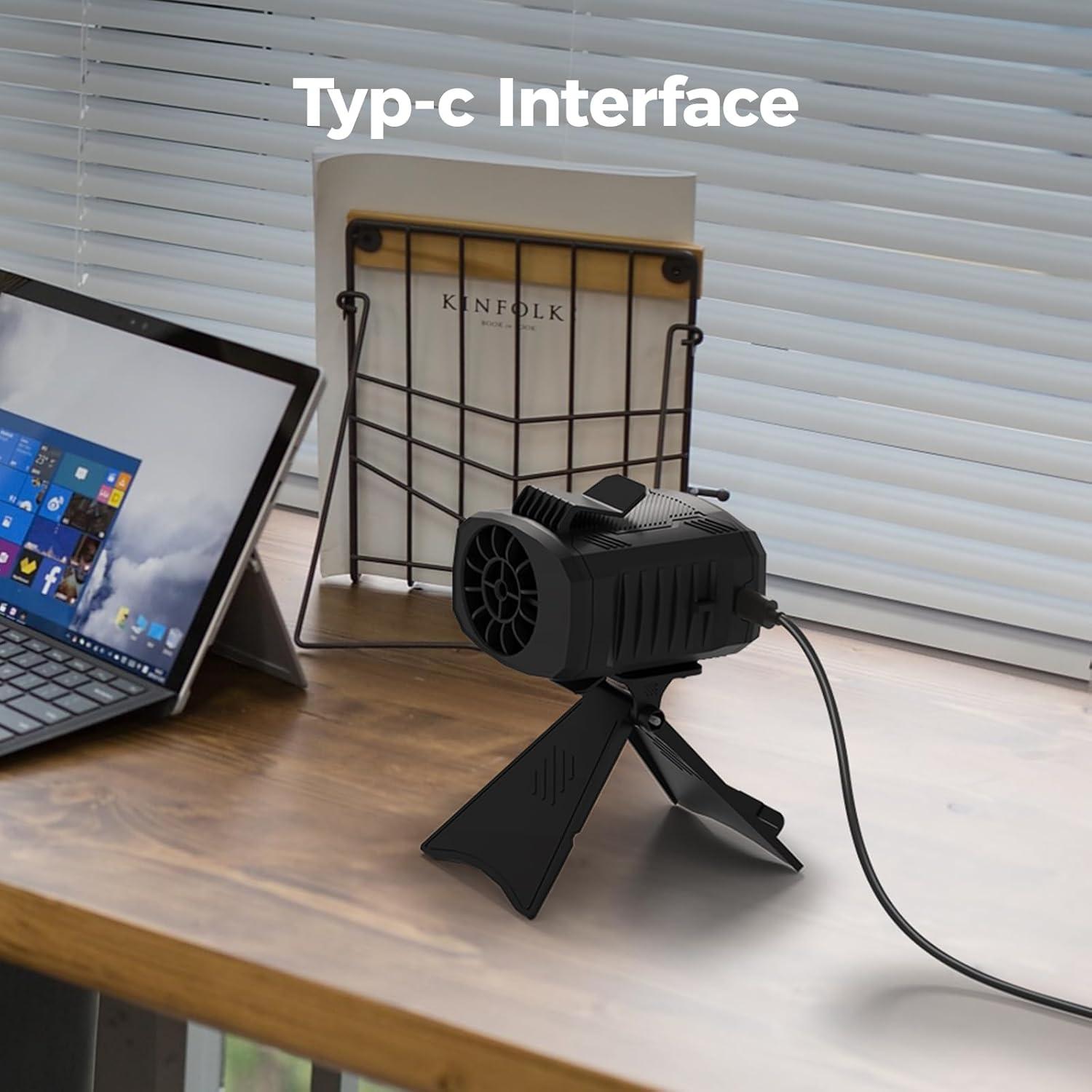 Ventilador Personal Portátil FlarePoint FS-09 con Clip y Luz LED