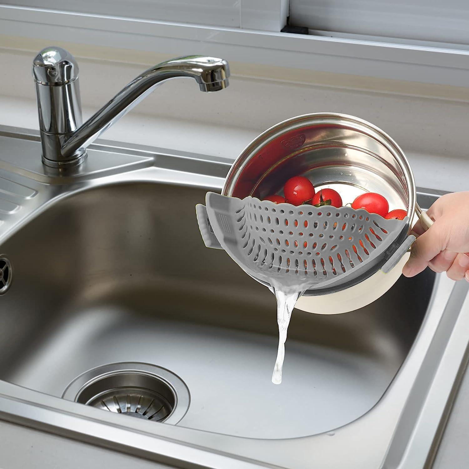 Colador de Clip Genérico de Silicona Gris - 22.19 cm