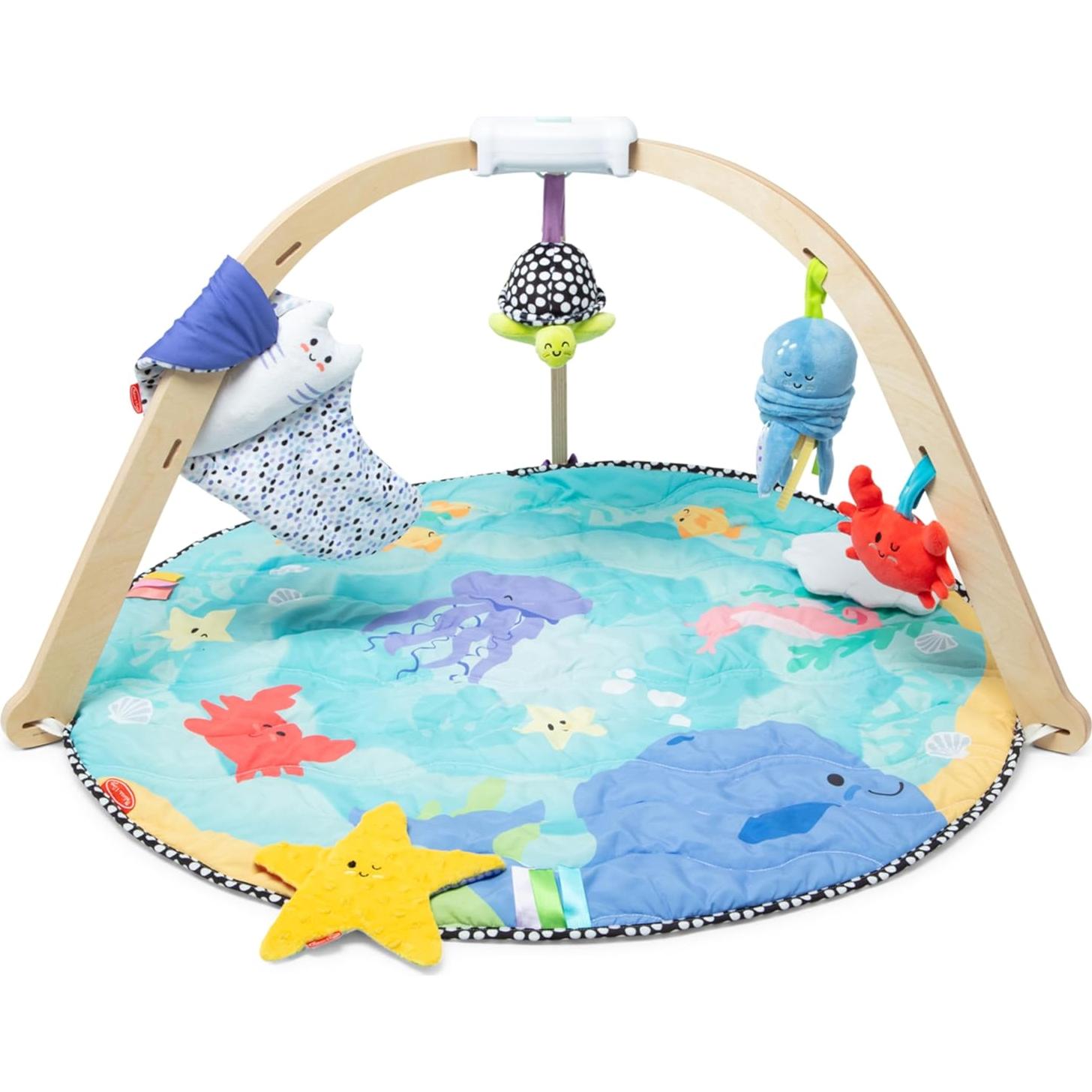 Gimnasio de Juego de Madera Melissa & Doug 5 Juguetes 0-9 Meses