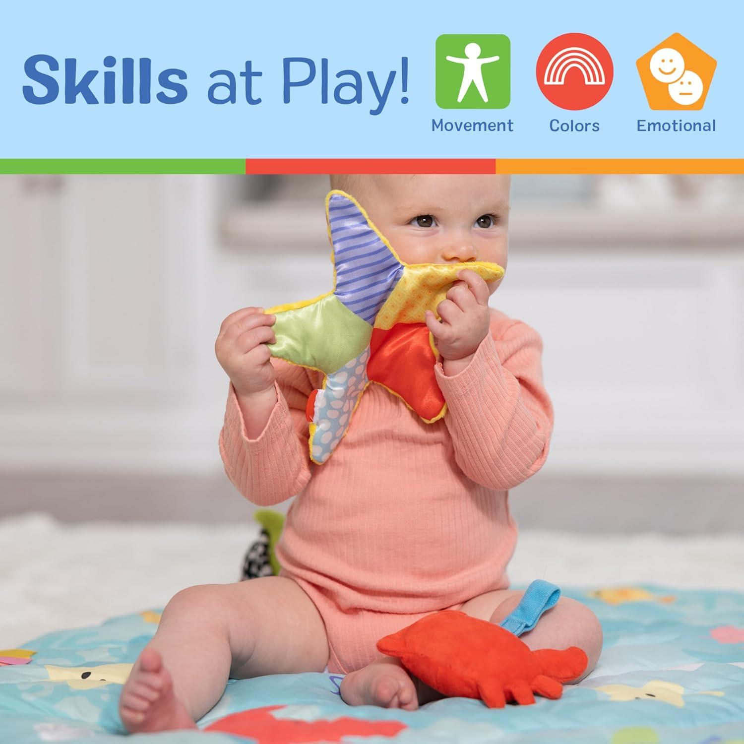 Gimnasio de Juego de Madera Melissa & Doug 5 Juguetes 0-9 Meses