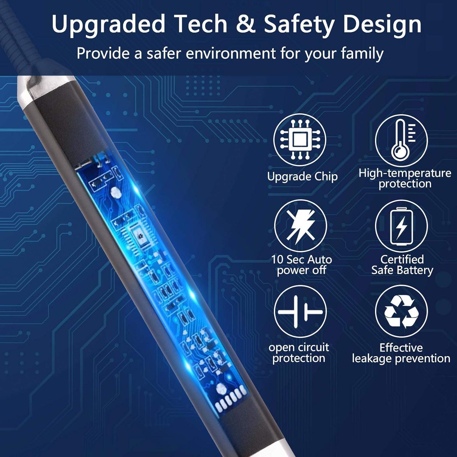 Encendedor Eléctrico MEIRUBY M-12 USB Recargable Negro