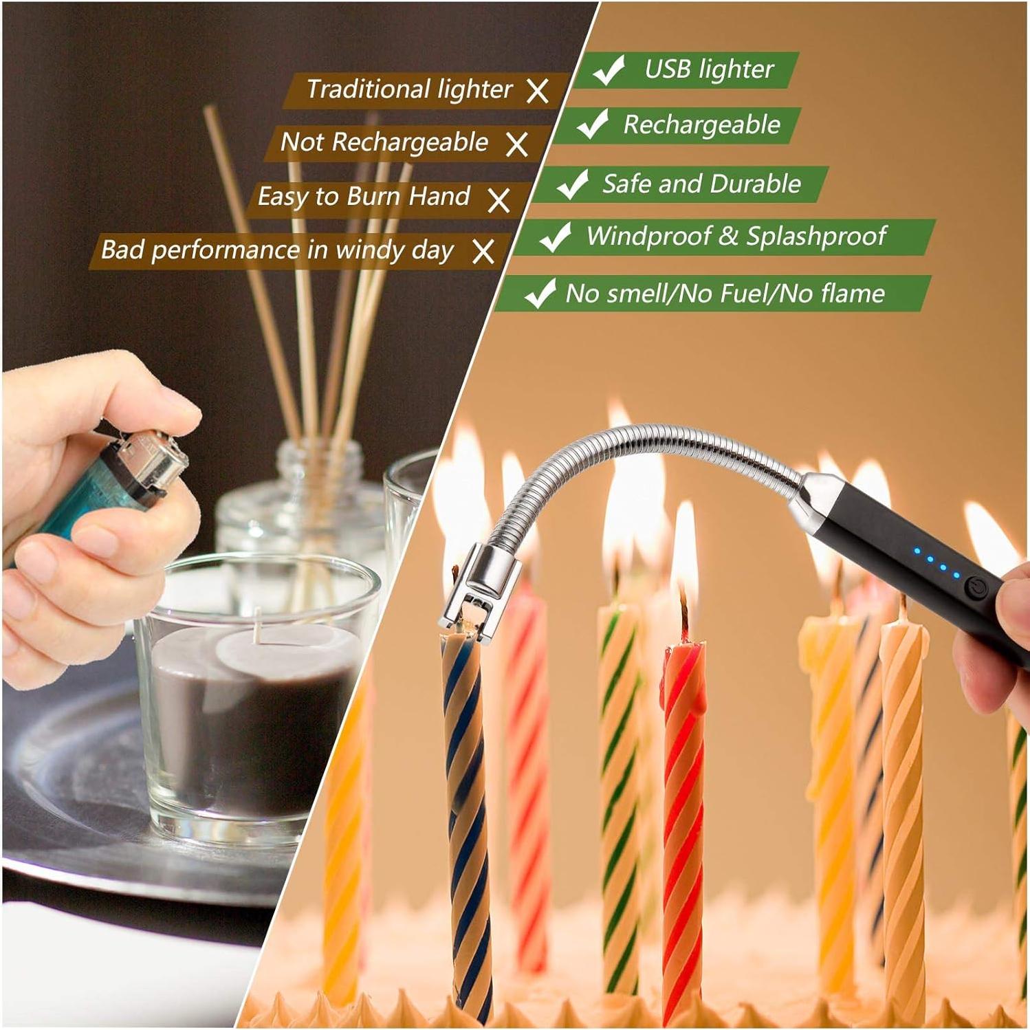 Encendedor Eléctrico MEIRUBY M-12 USB Recargable Negro