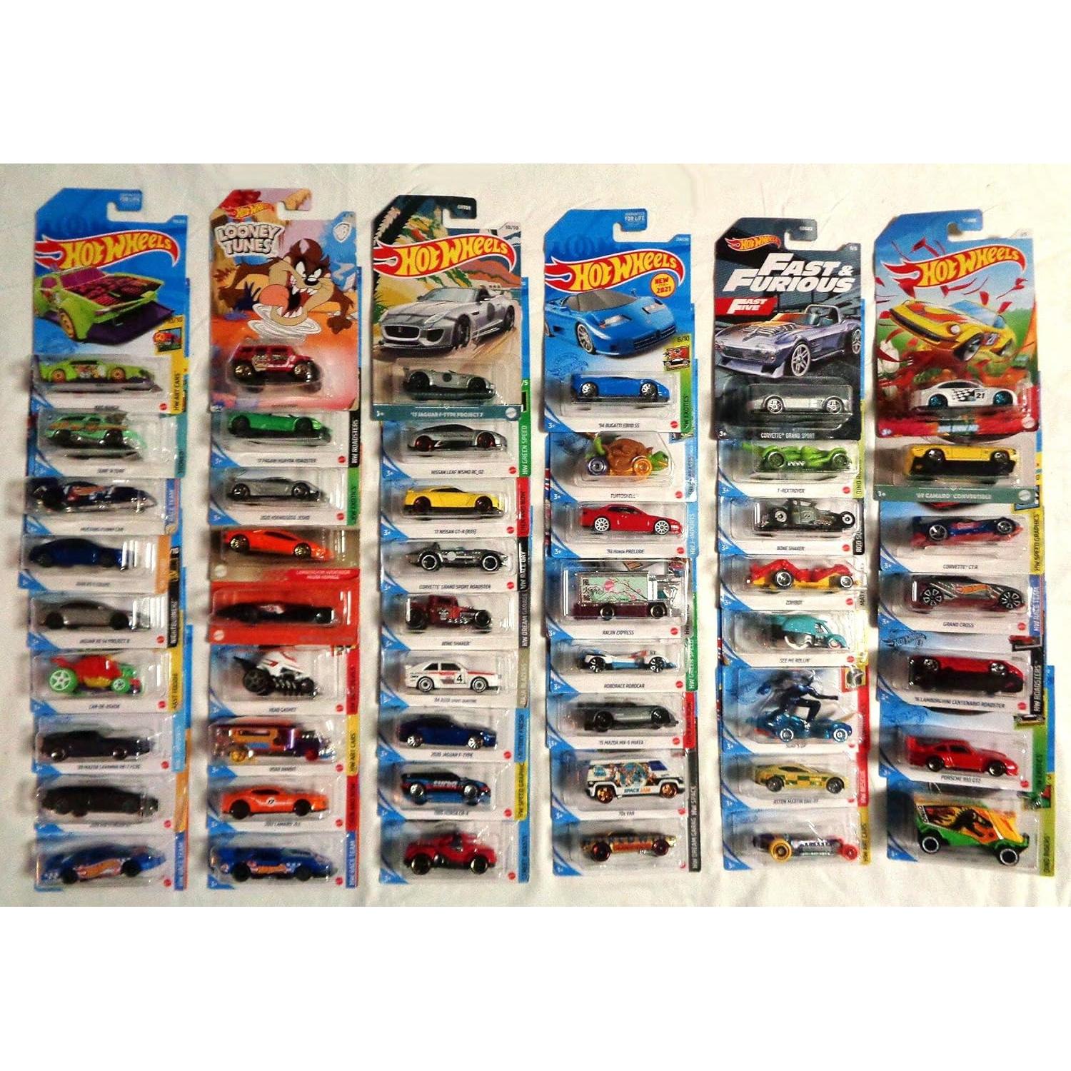 Lote 50 coches Hot Wheels metal 1:64 colección variada