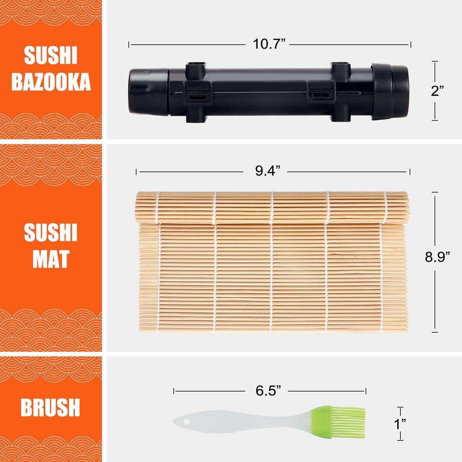 Kit de Hacer Sushi SmileTools - Estera, Bazooka y Brocha