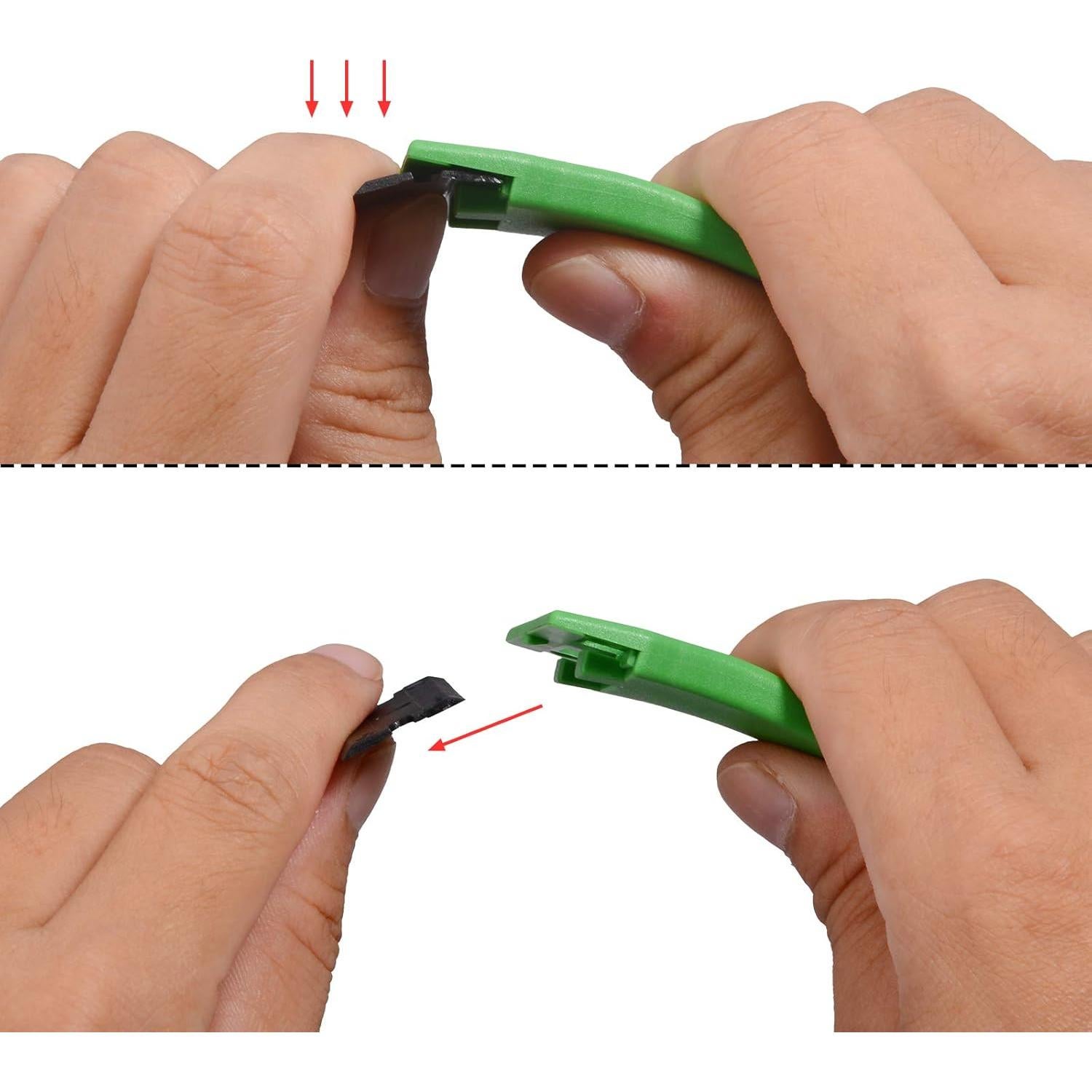 Raspador de Plástico EHDIS 4cm con 10 Cuchillas Doble Filo