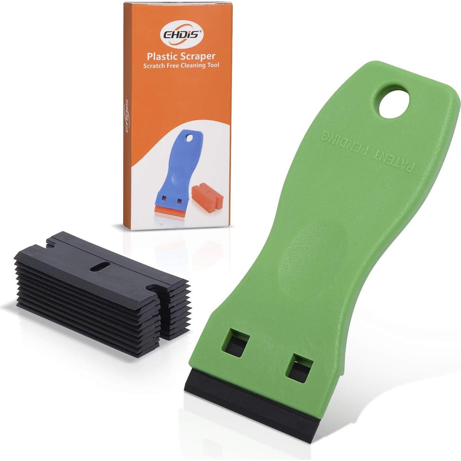 Raspador de Plástico EHDIS 4cm con 10 Cuchillas Doble Filo