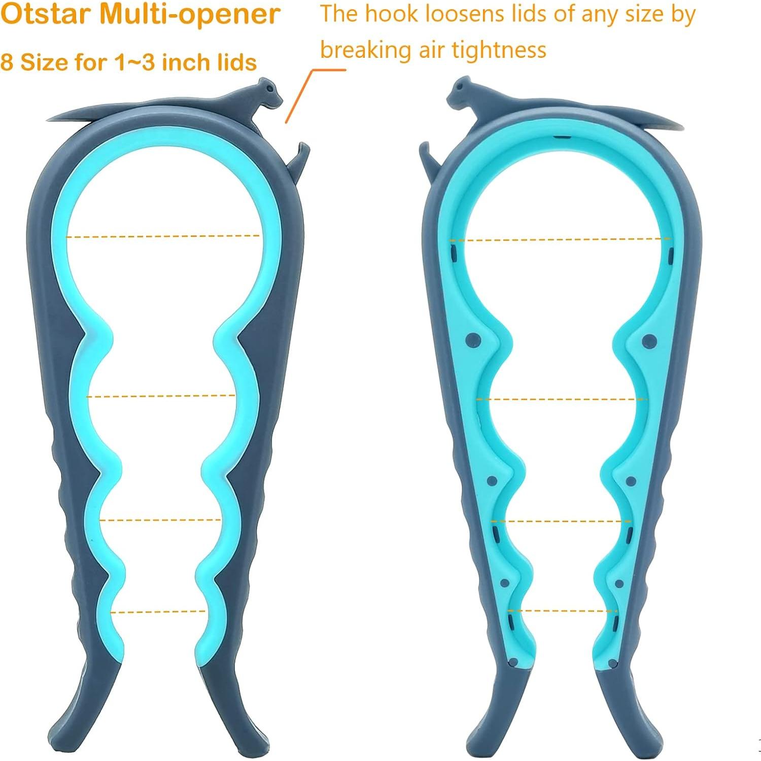 Abridor de Tarros y Botellas 6 en 1 Otstar con Almohadilla Antideslizante