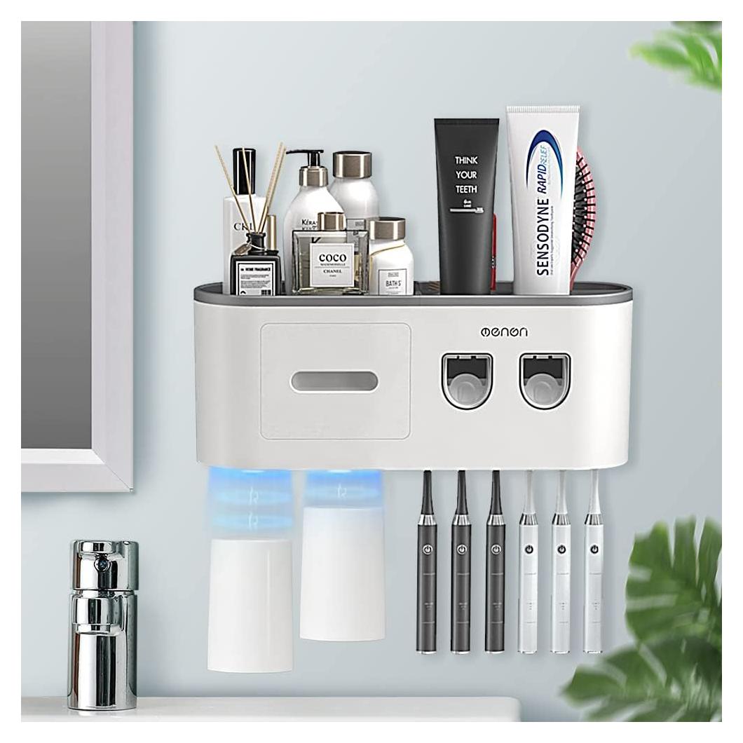 Soporte para Cepillos de Dientes BHeadCat con Dispensador Automático