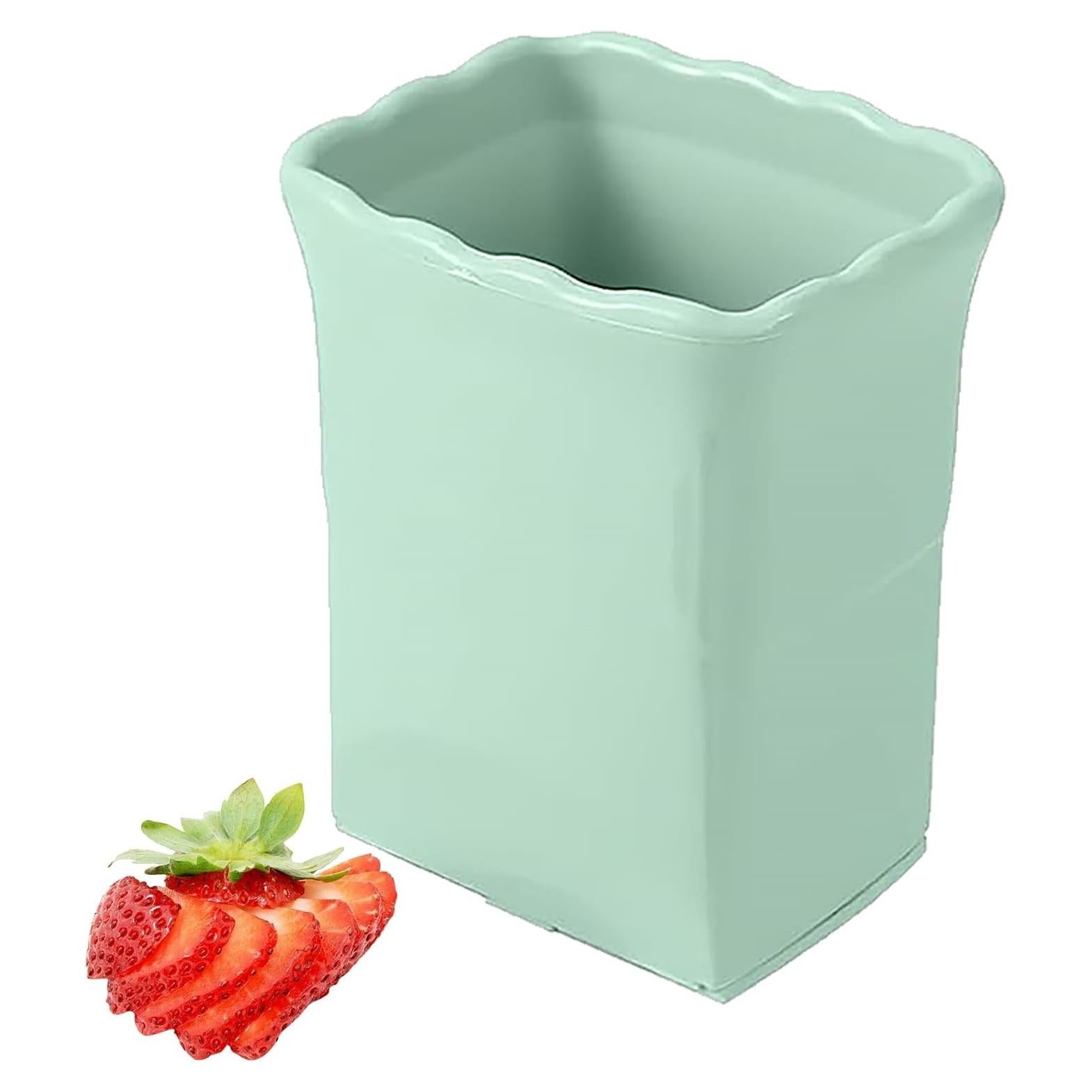 Cortador de Fresas CEHNCEH 3 en 1 Manual de Acero Inoxidable