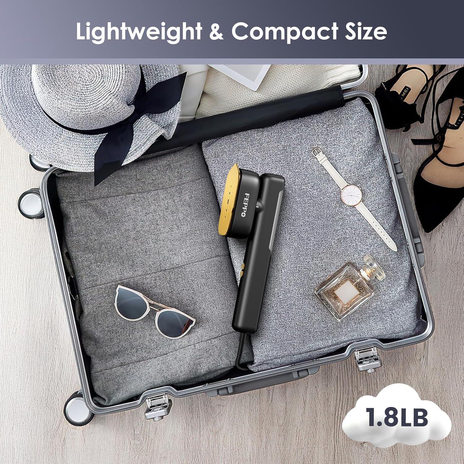 Vaporizador de Viaje FEPPO 1100W Mini Portátil 2 en 1