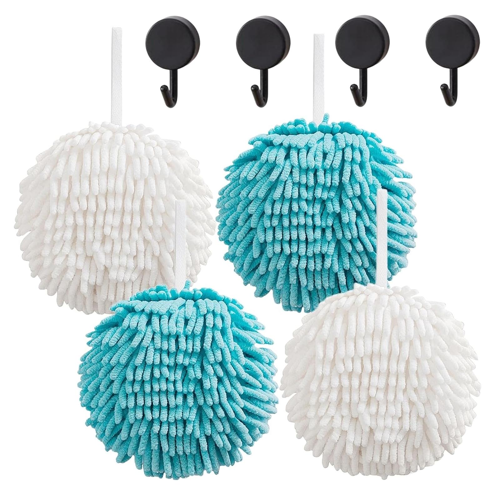 Juego de 4 Toallas de Mano Frbryak Chenille 17.78cm Suaves