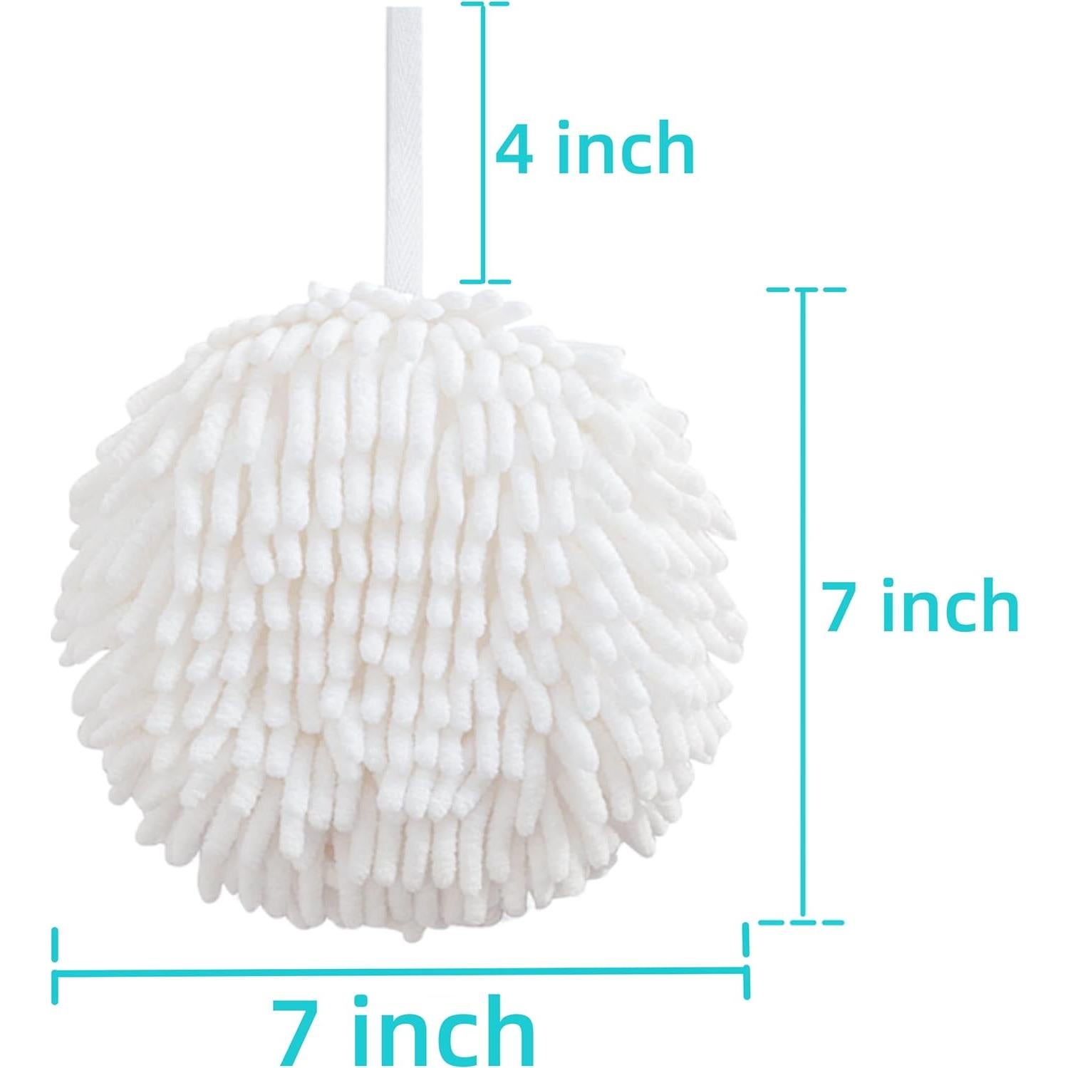 Juego de 4 Toallas de Mano Frbryak Chenille 17.78cm Suaves