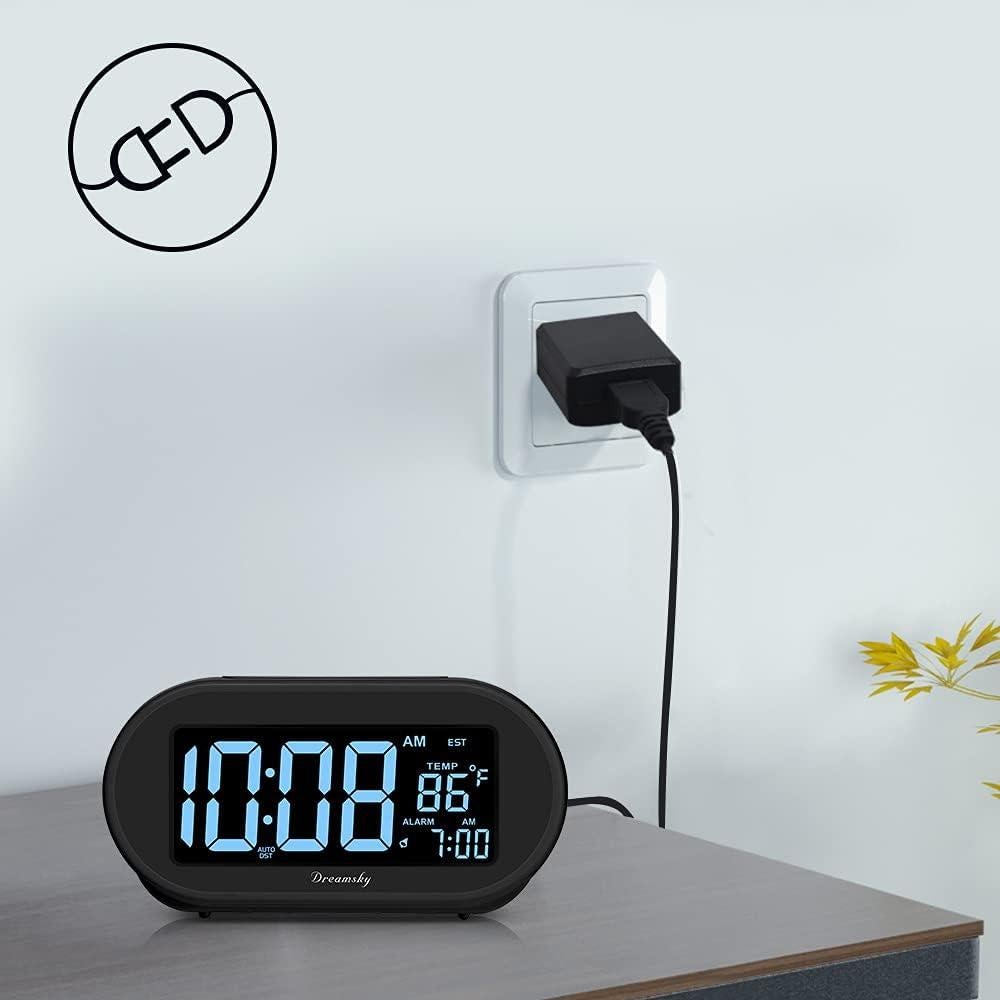 Reloj Despertador Digital DreamSky DS305 con USB y Dimmable