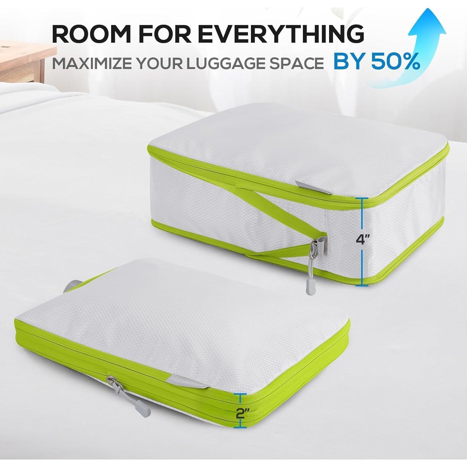 Cubos de Compresión OPLEBEPE Juego de 4 para Viajes 40x30cm