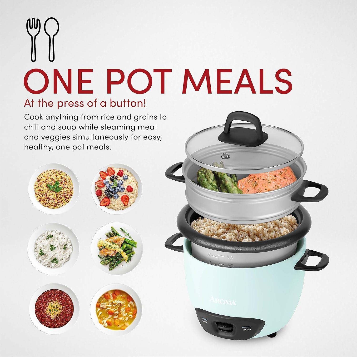 Cocedor de Arroz AROMA ARC-743-1NGBL 1.5L Azul Claro