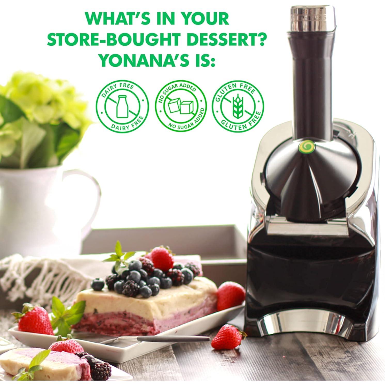 Máquina de Helado de Fruta Congelada Yonanas Deluxe Vegano 200W