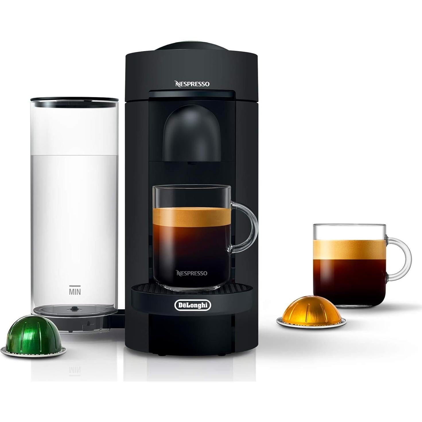 Cafetera Espresso De'Longhi VertuoPlus Automática Negra