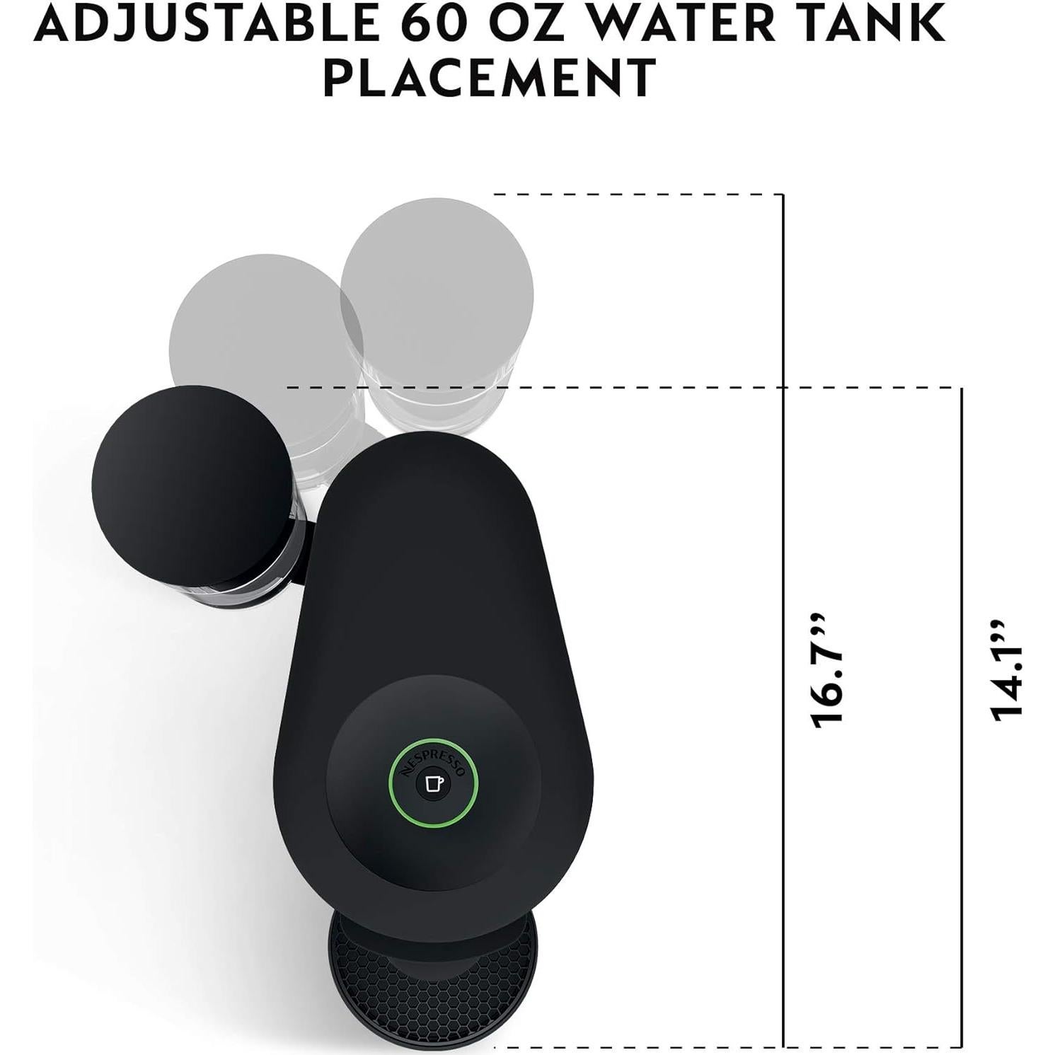 Cafetera Espresso De'Longhi VertuoPlus Automática Negra